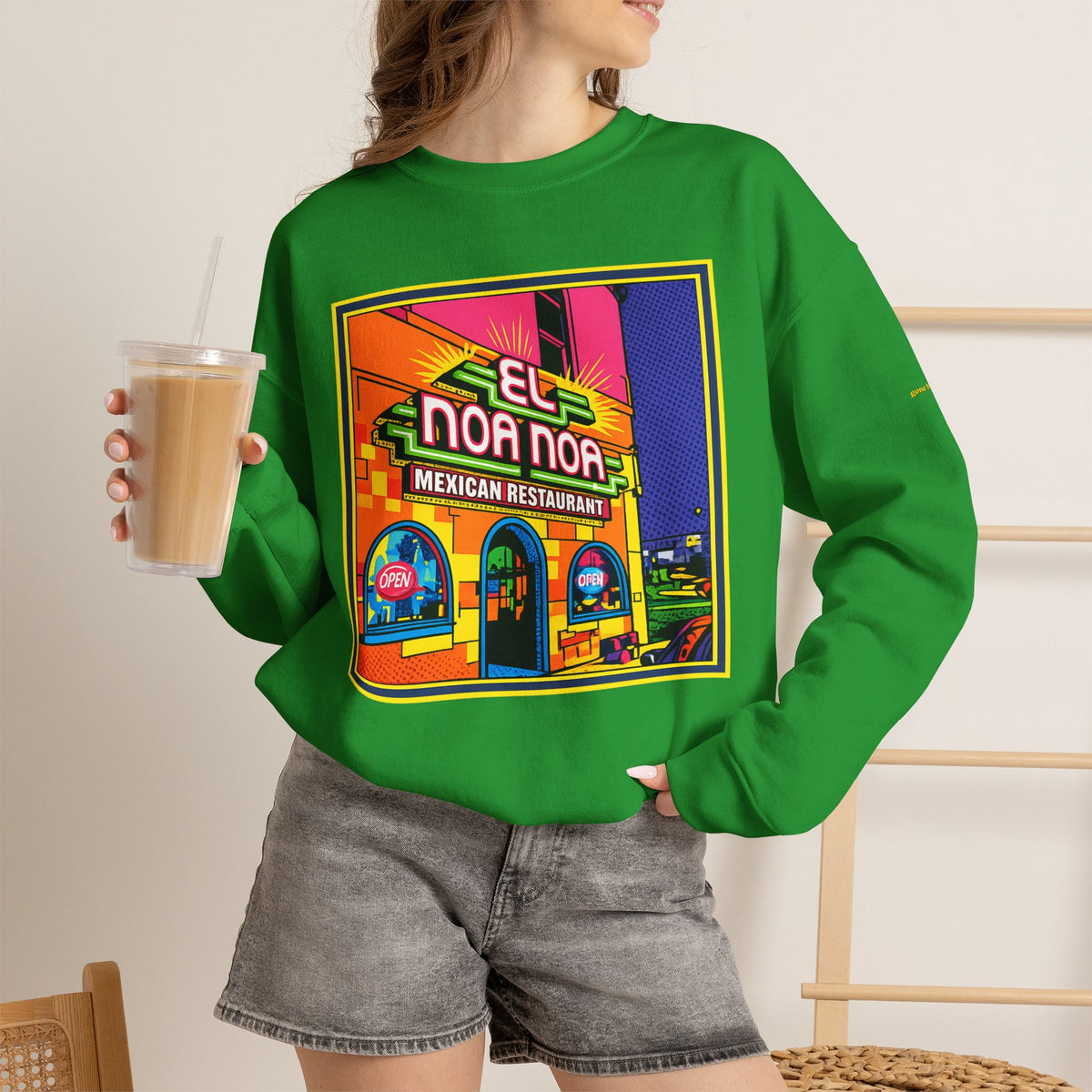 El Noa Noa Mexican restaurant (neon) | Native303 Sweatshirt