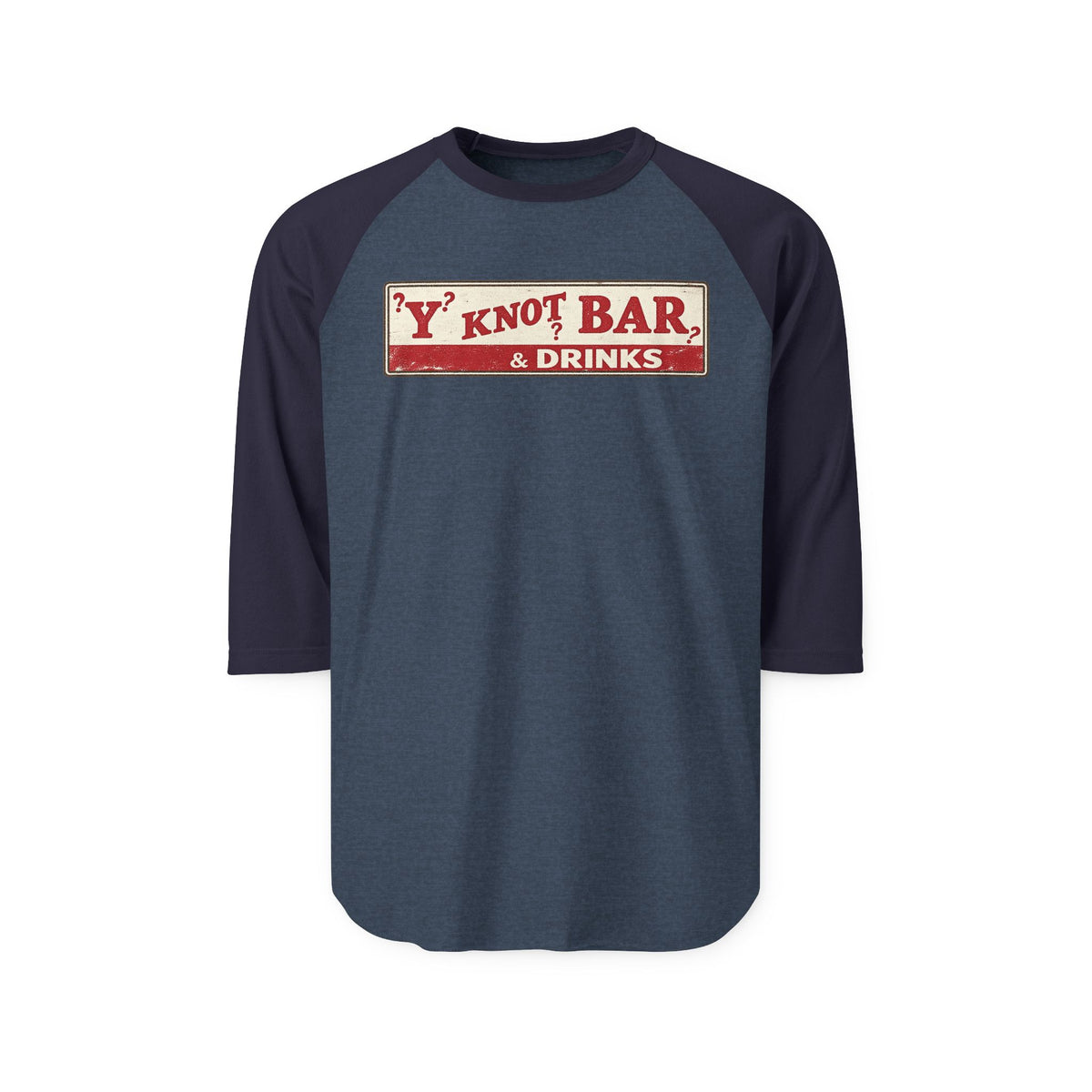 Y NOT BAR and drinks | Retro Baseball Tee