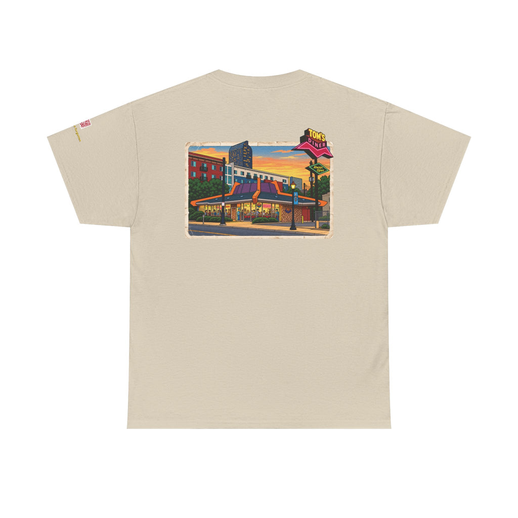 TOM'S DINER cartoon style - vintage Denver gear