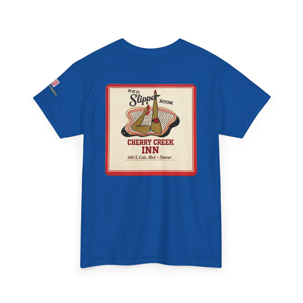 CHERRY CREEK INN - RED SLIPPER - vintage Denver gear