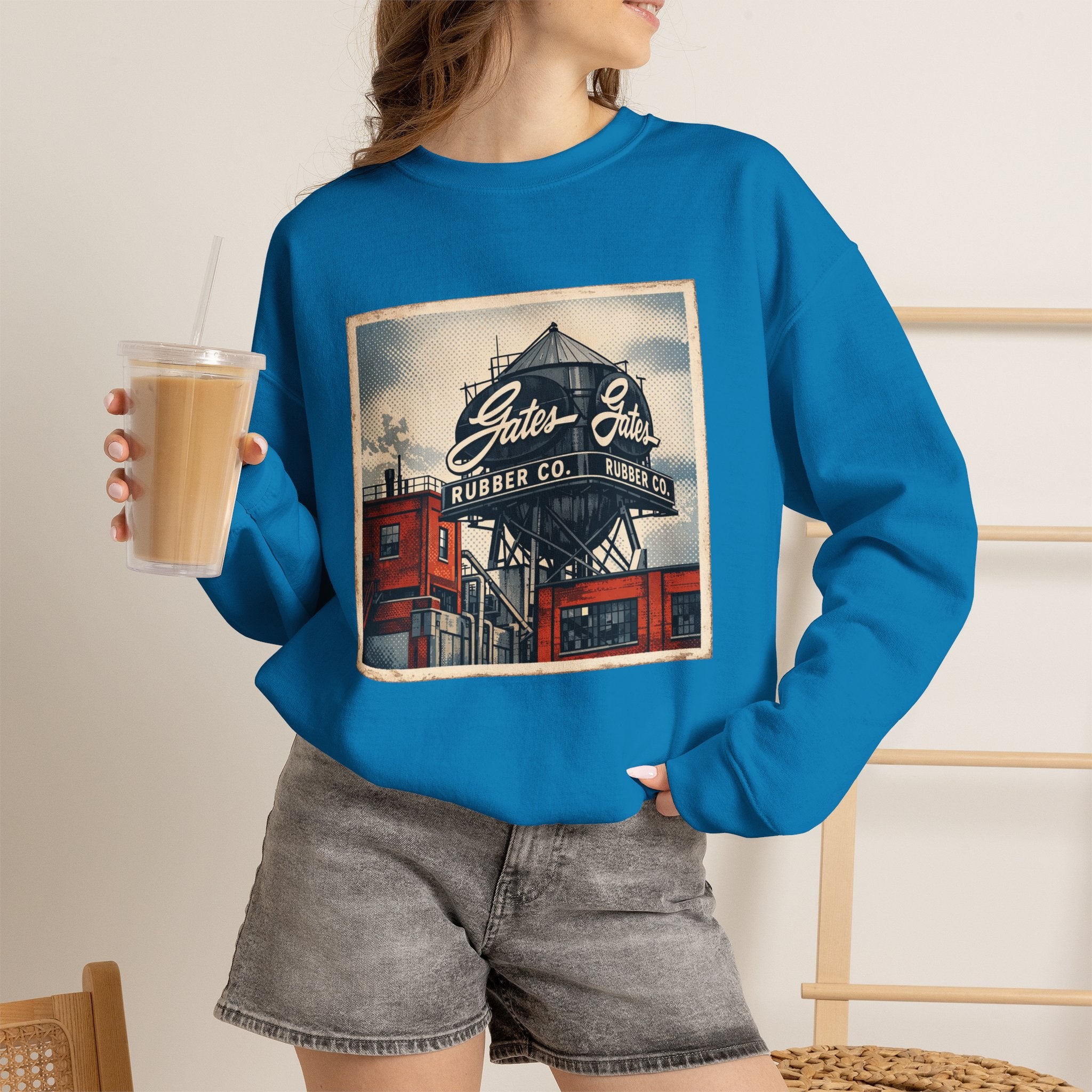 Gate's Rubber Company water tower | Native303 Sweatshirt
