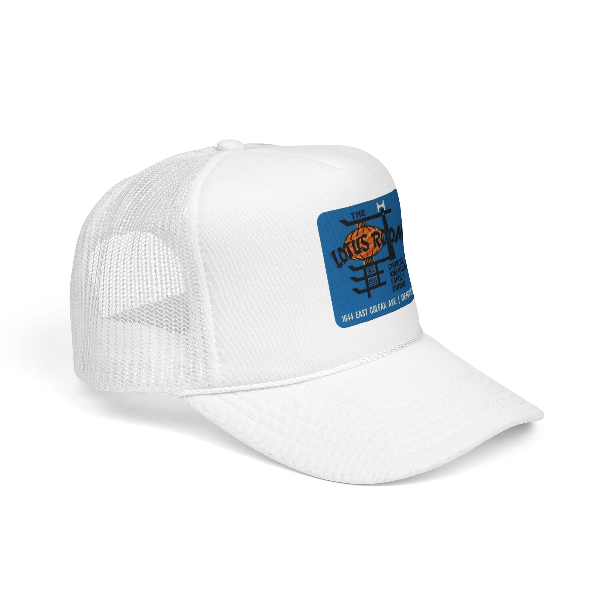 Lotus Room Trucker Hat — Vintage Sailboat Foam Cap