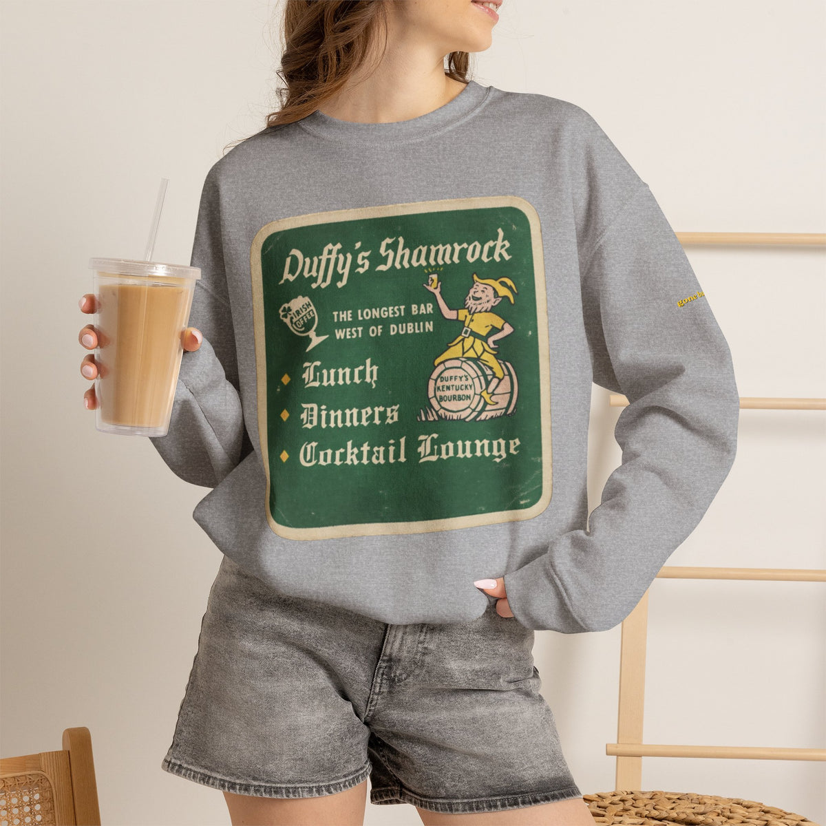Duffys Shamrock Lounge old skool coaster | Native303 Sweatshirt