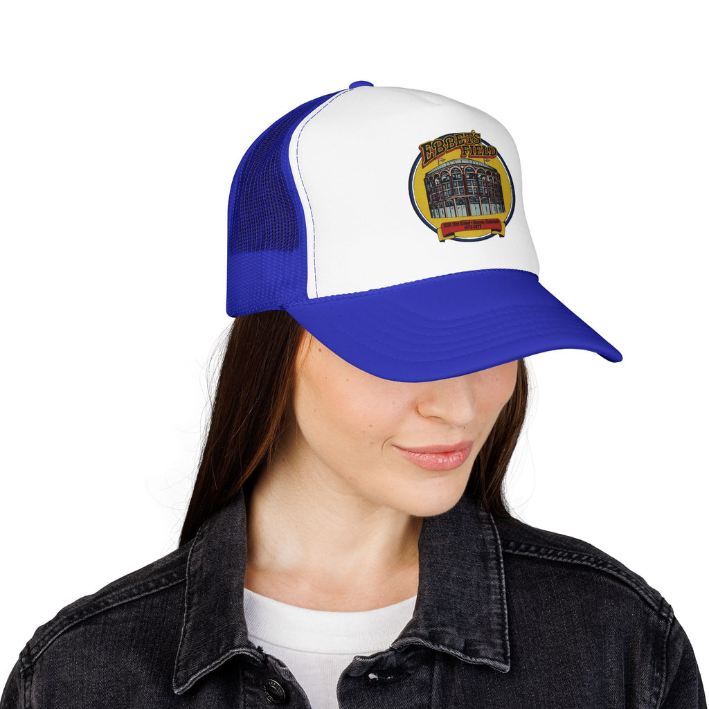 Ebbet's Field Trucker Hat — Vintage Sailboat Foam Cap