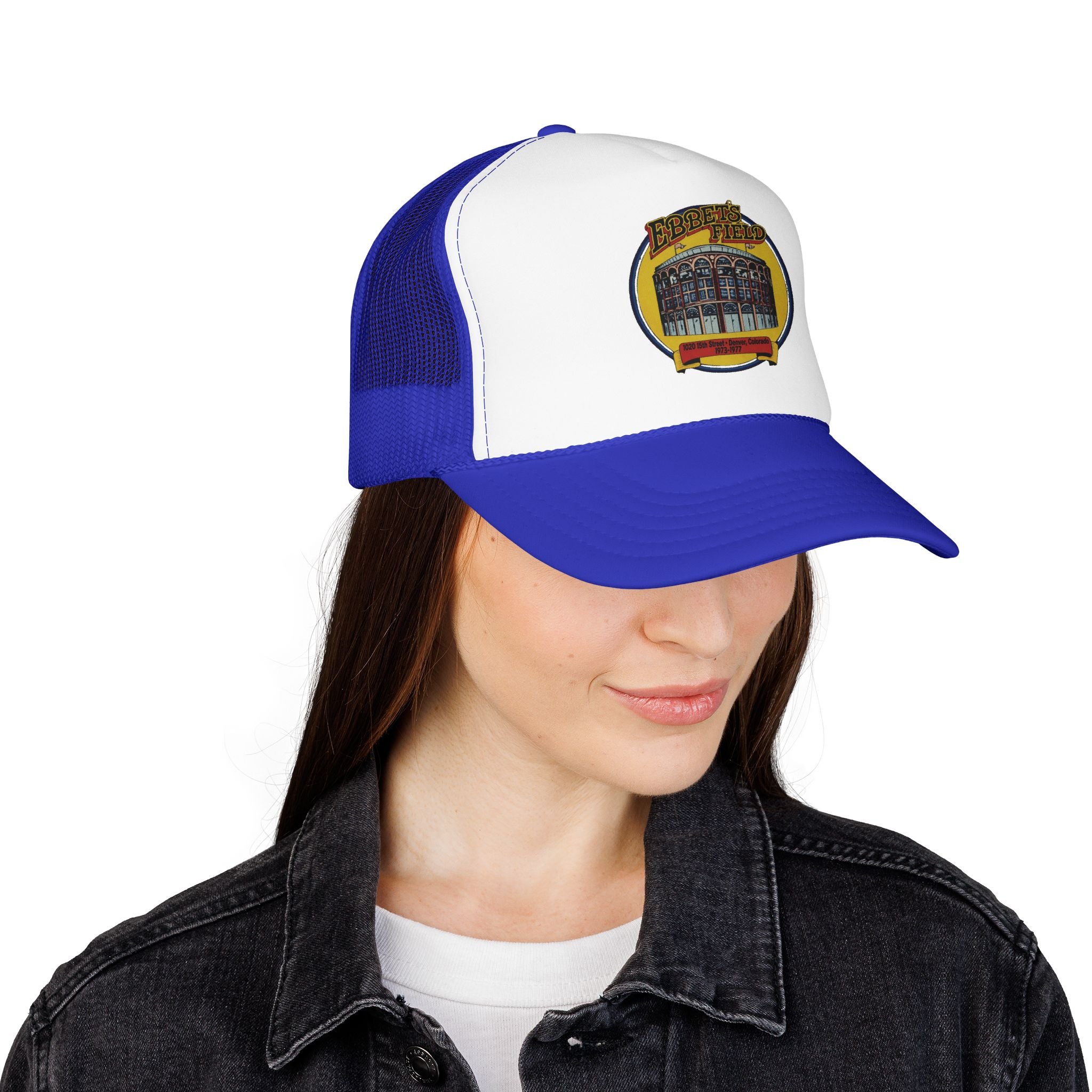 Ebbet's Field Trucker Hat — Vintage Sailboat Foam Cap