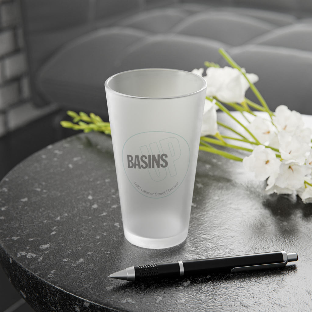 BASINS UP | Frosted Pint Glass 16oz