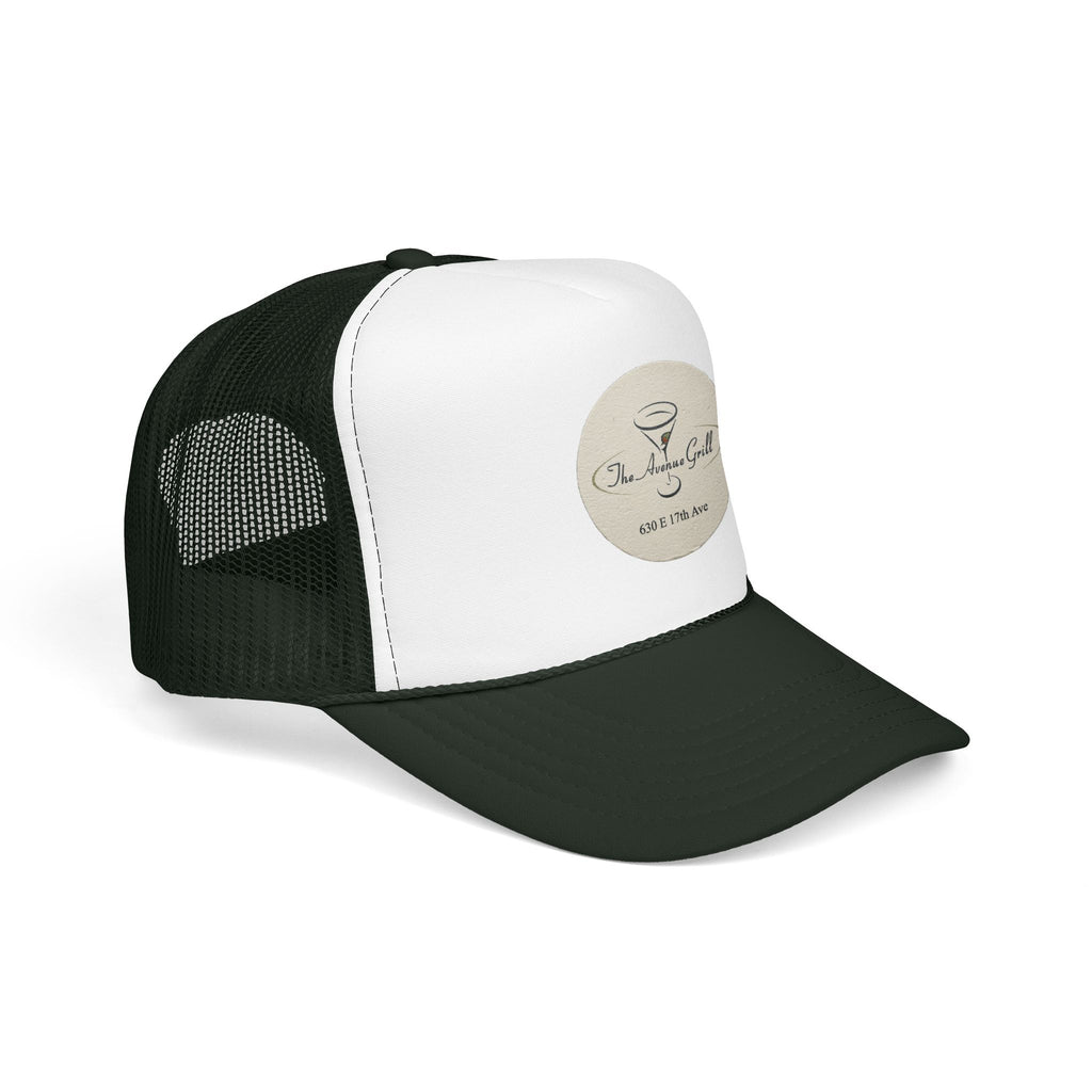 Avenue Grill Trucker Hat — Vintage Sailboat Foam Cap