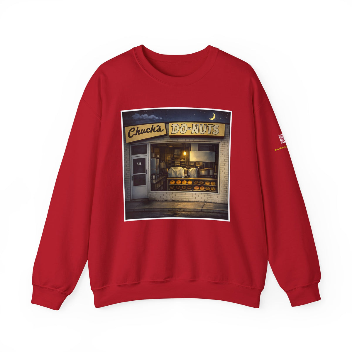 Chuck's Donuts nightscene | Native303 Sweatshirt