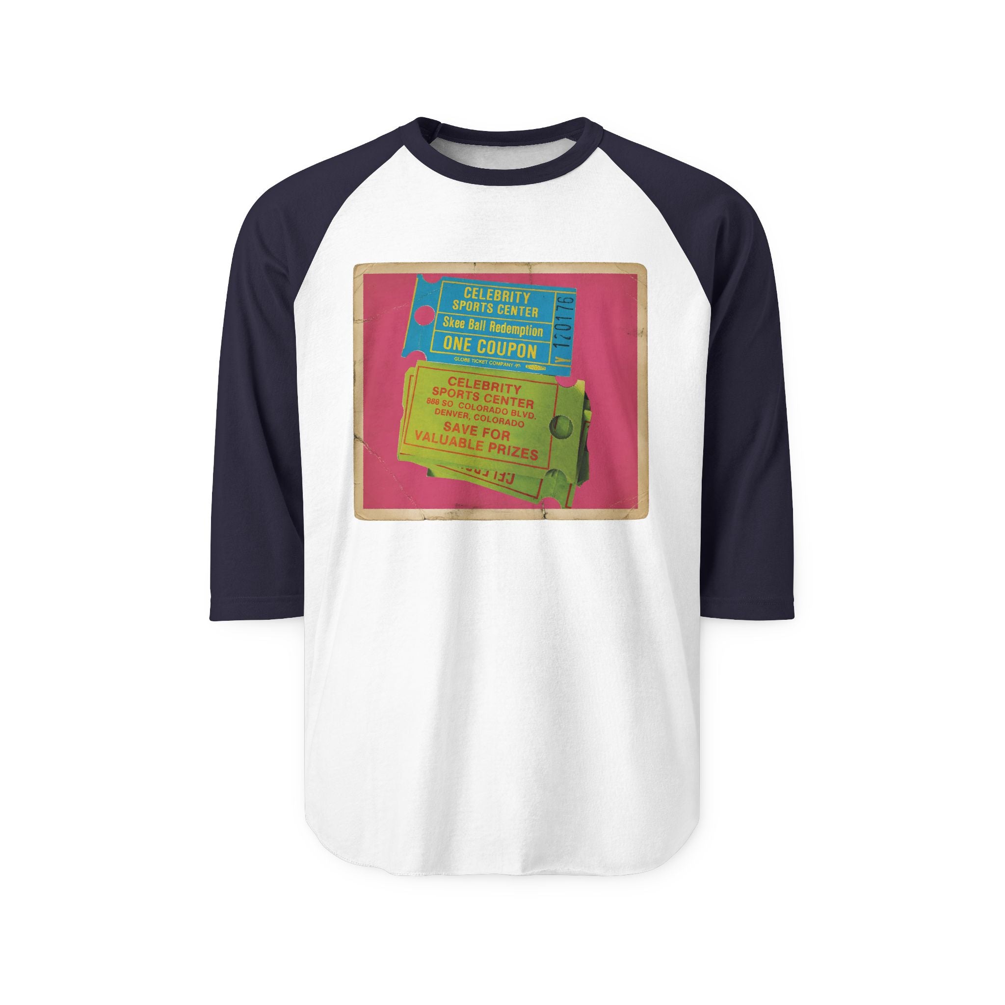 Celebrity Skee-ball tickets | Retro Baseball Tee