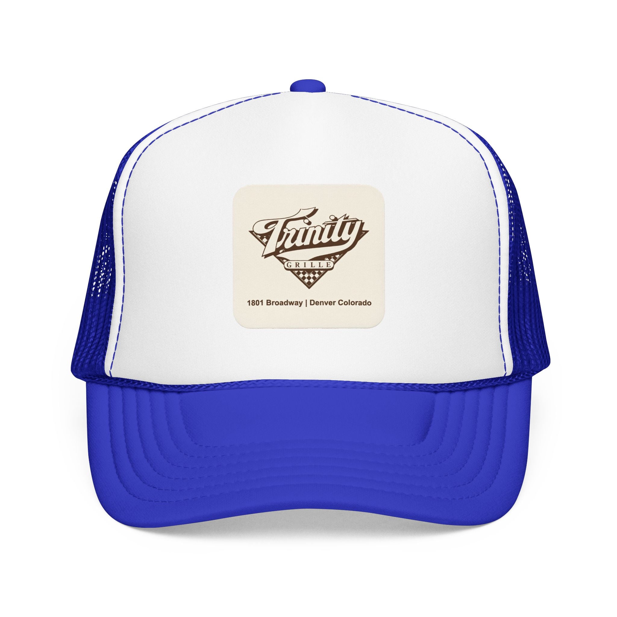 Trinity Grille Trucker Hat — Vintage Sailboat Foam Cap