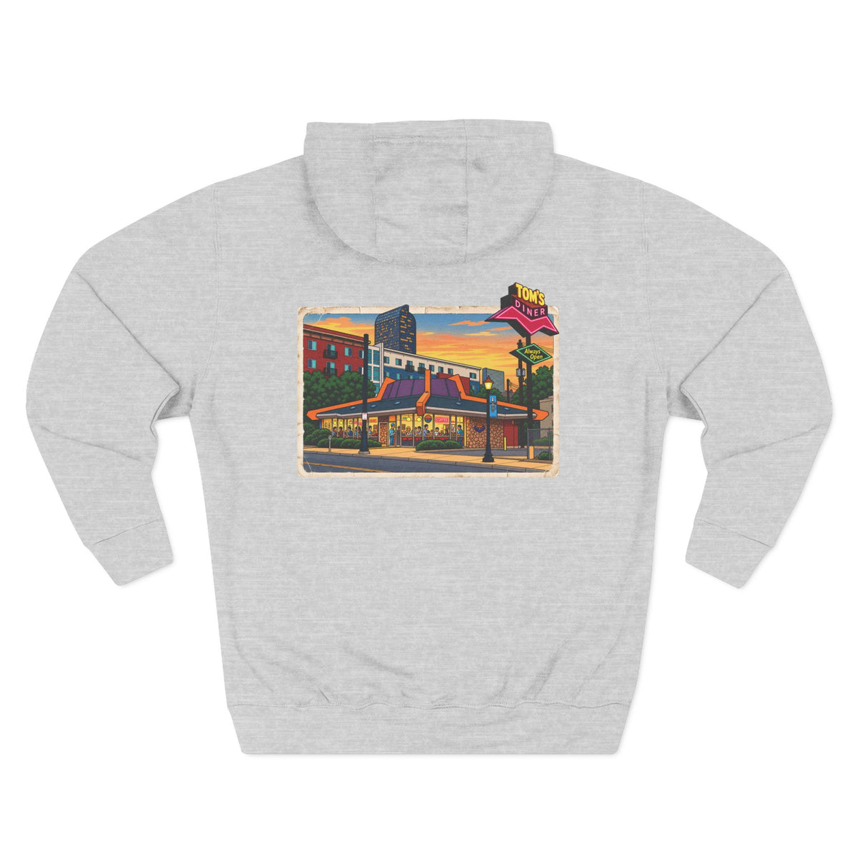 TOM'S DINER cartoon style - Hoodie