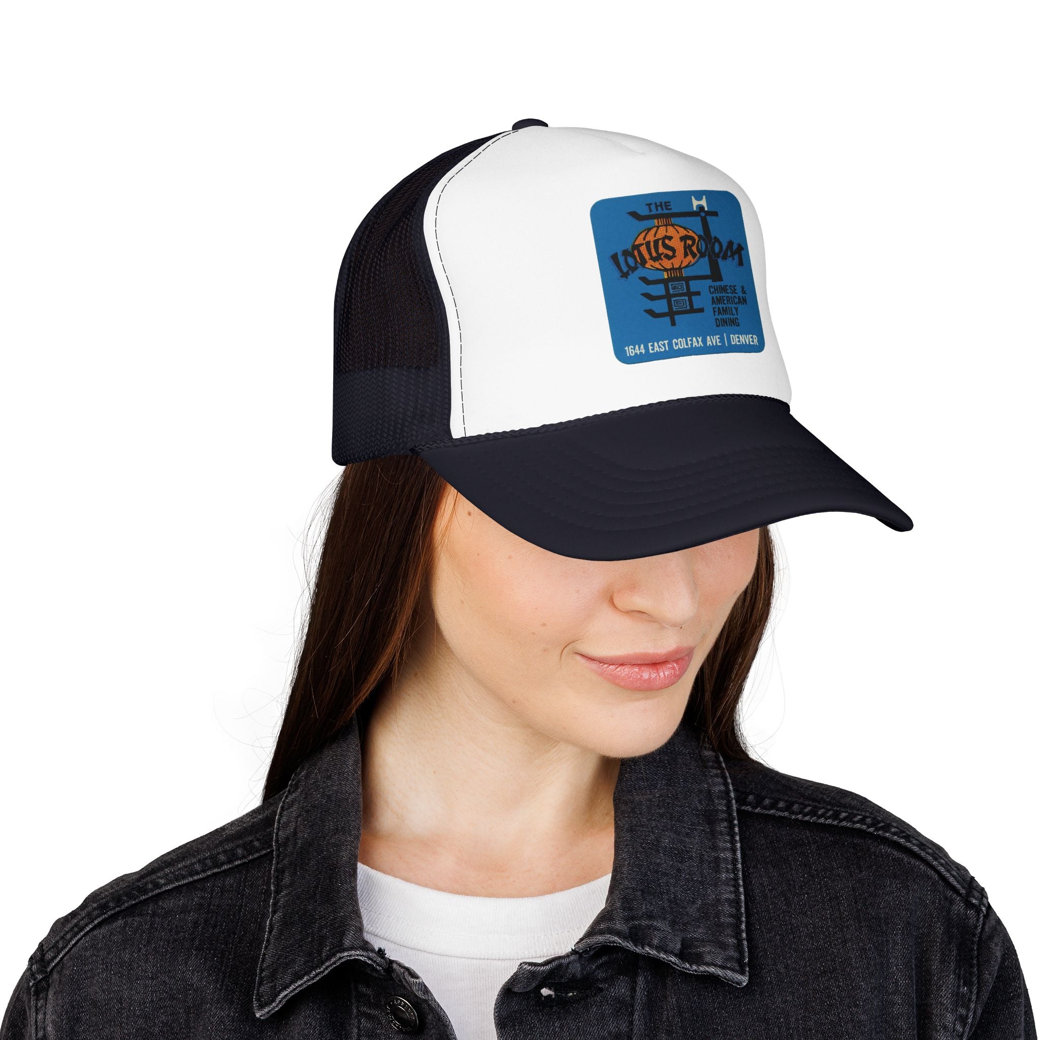 Lotus Room Trucker Hat — Vintage Sailboat Foam Cap