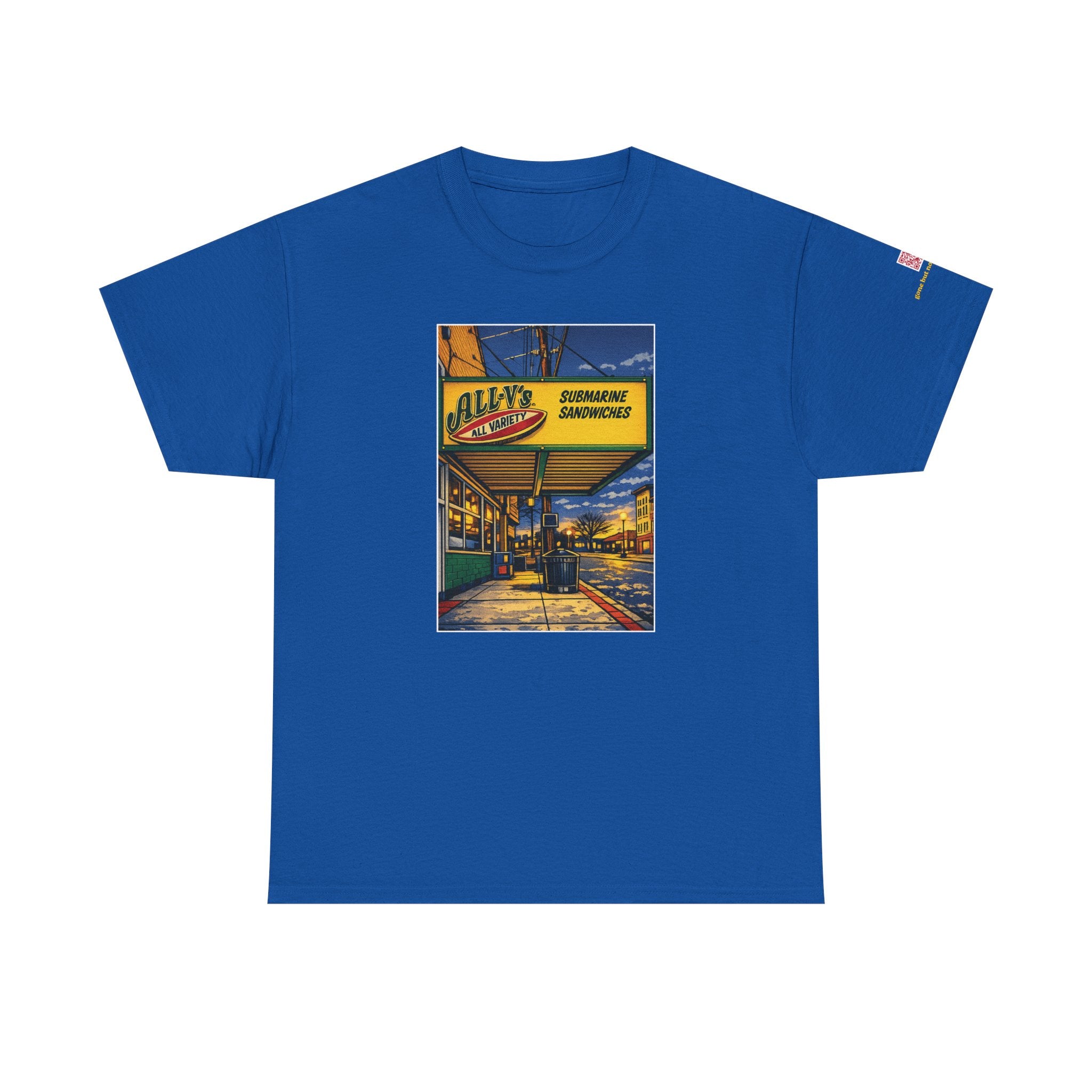 All-V's comic style design- vintage Denver gear