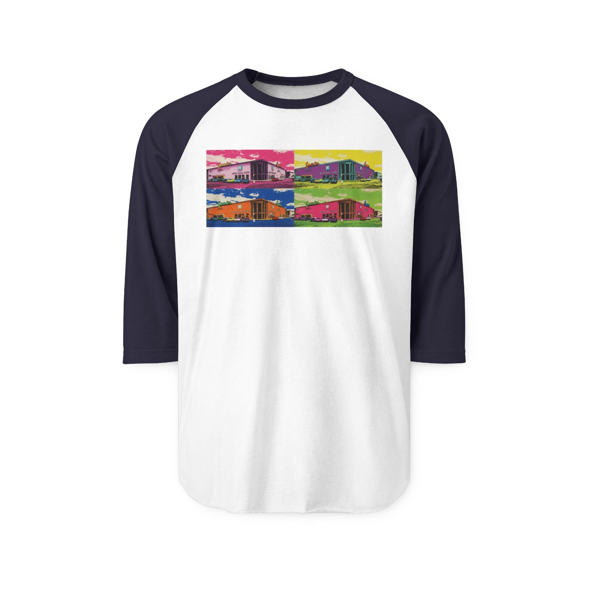 CINDERELLA CITY MALL COLLAGE | Retro Baseball Tee