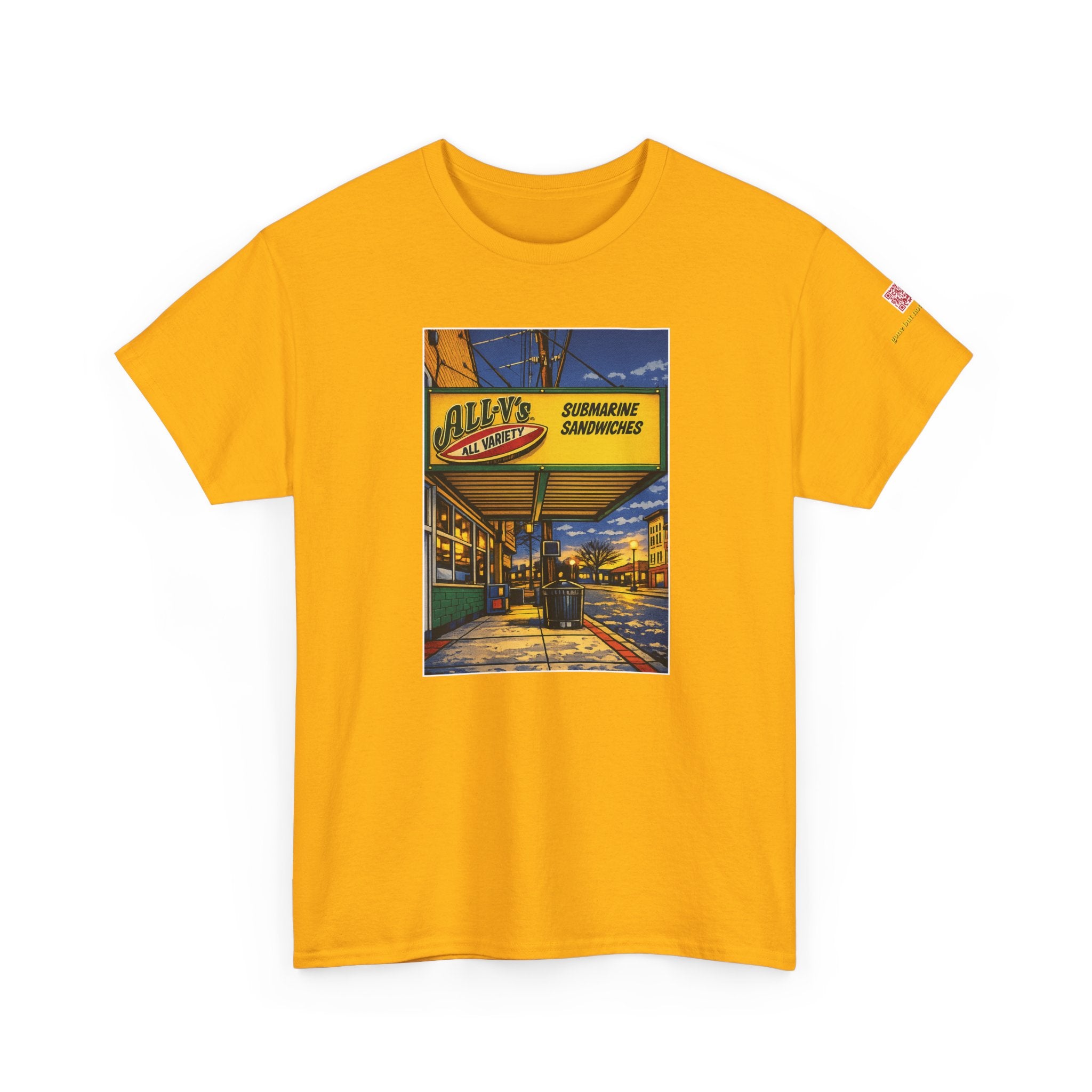All-V's comic style design- vintage Denver gear