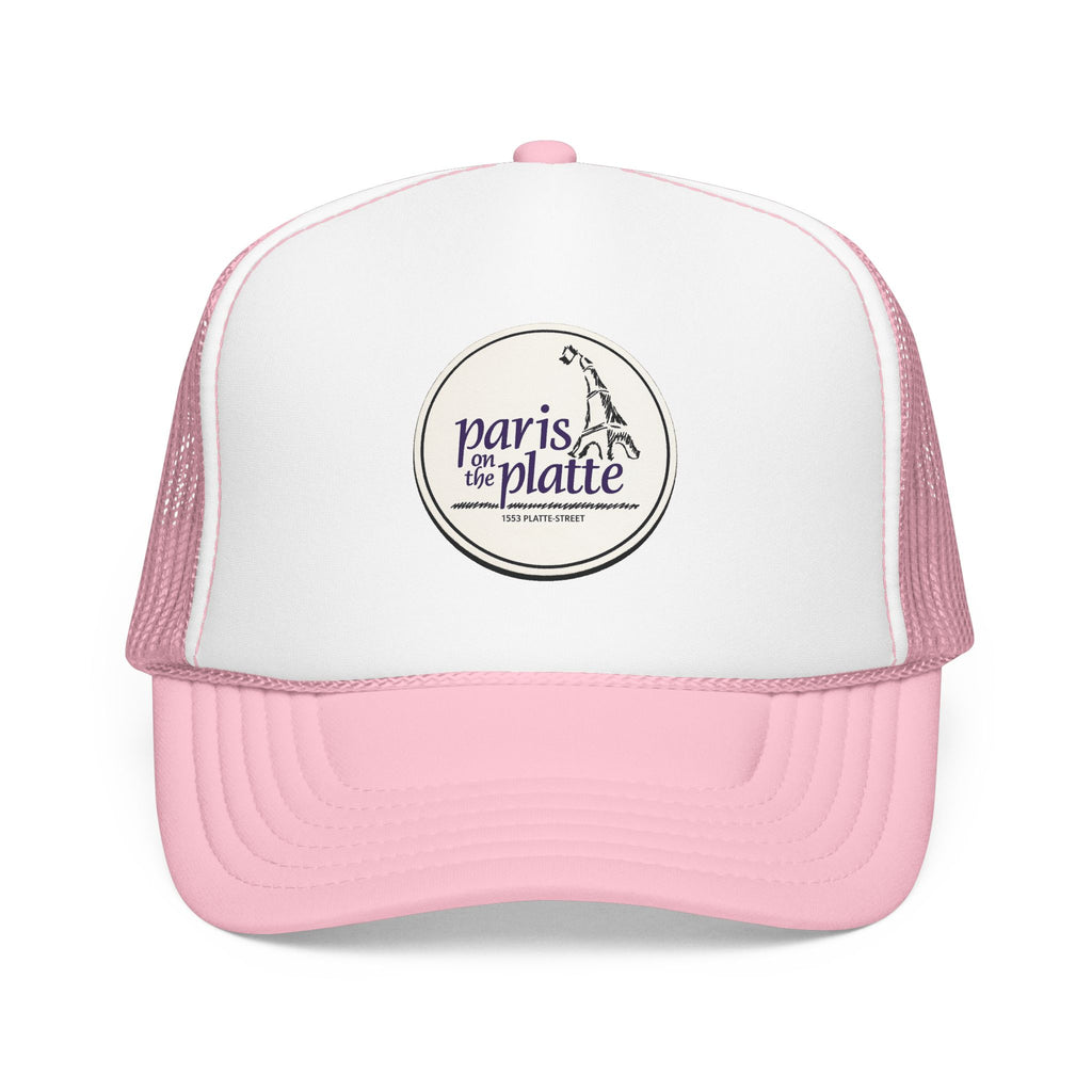 Paris on the Platte Trucker Hat — Vintage Sailboat Foam Cap