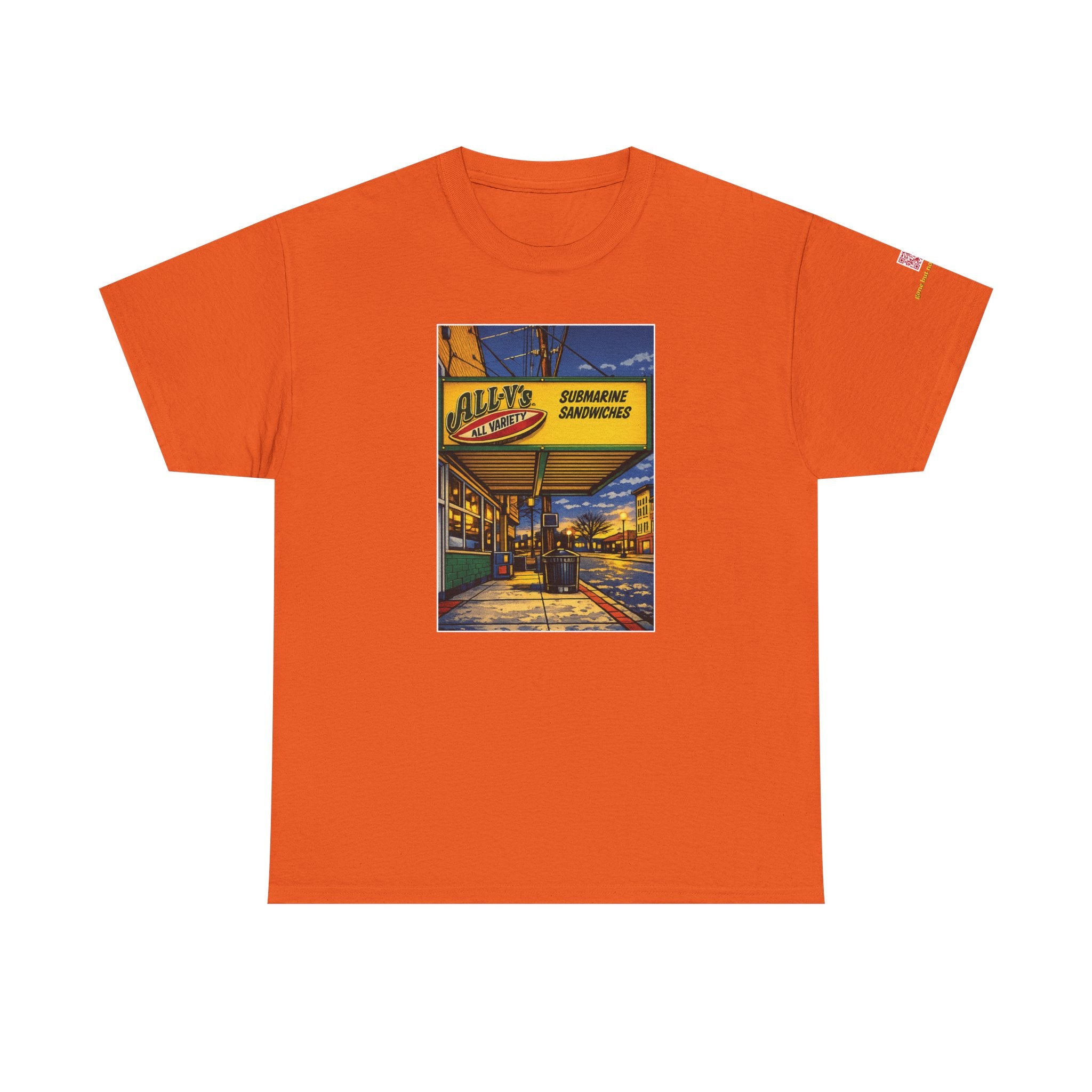 All-V's comic style design- vintage Denver gear