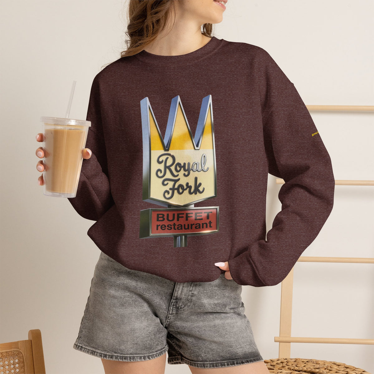 Royal Fork restaurant hi resolution digital style  | Native303 Sweatshirt