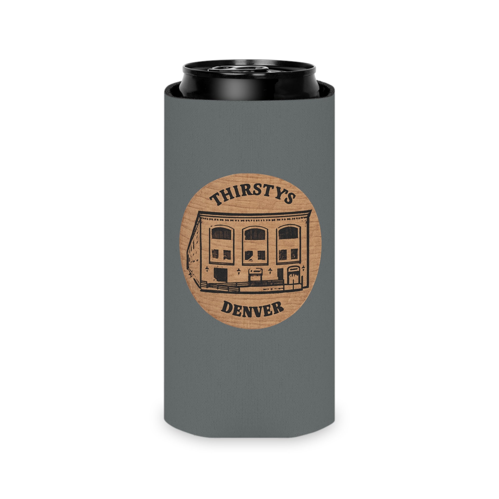Thirsty’s token Can Cooler - NATIVE303 Vintage Denver