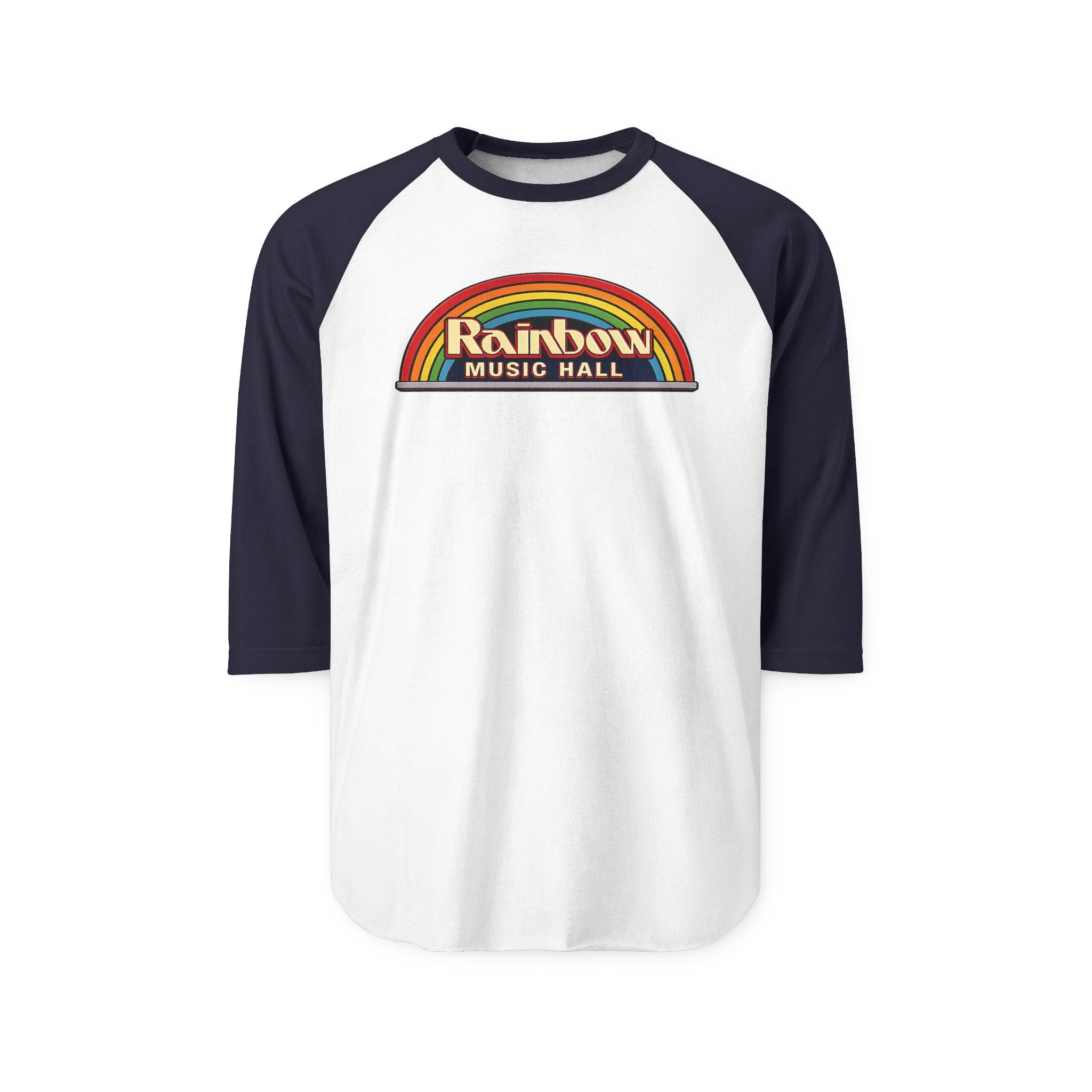 RAINBOW MUSIC HALL | Retro Baseball Tee