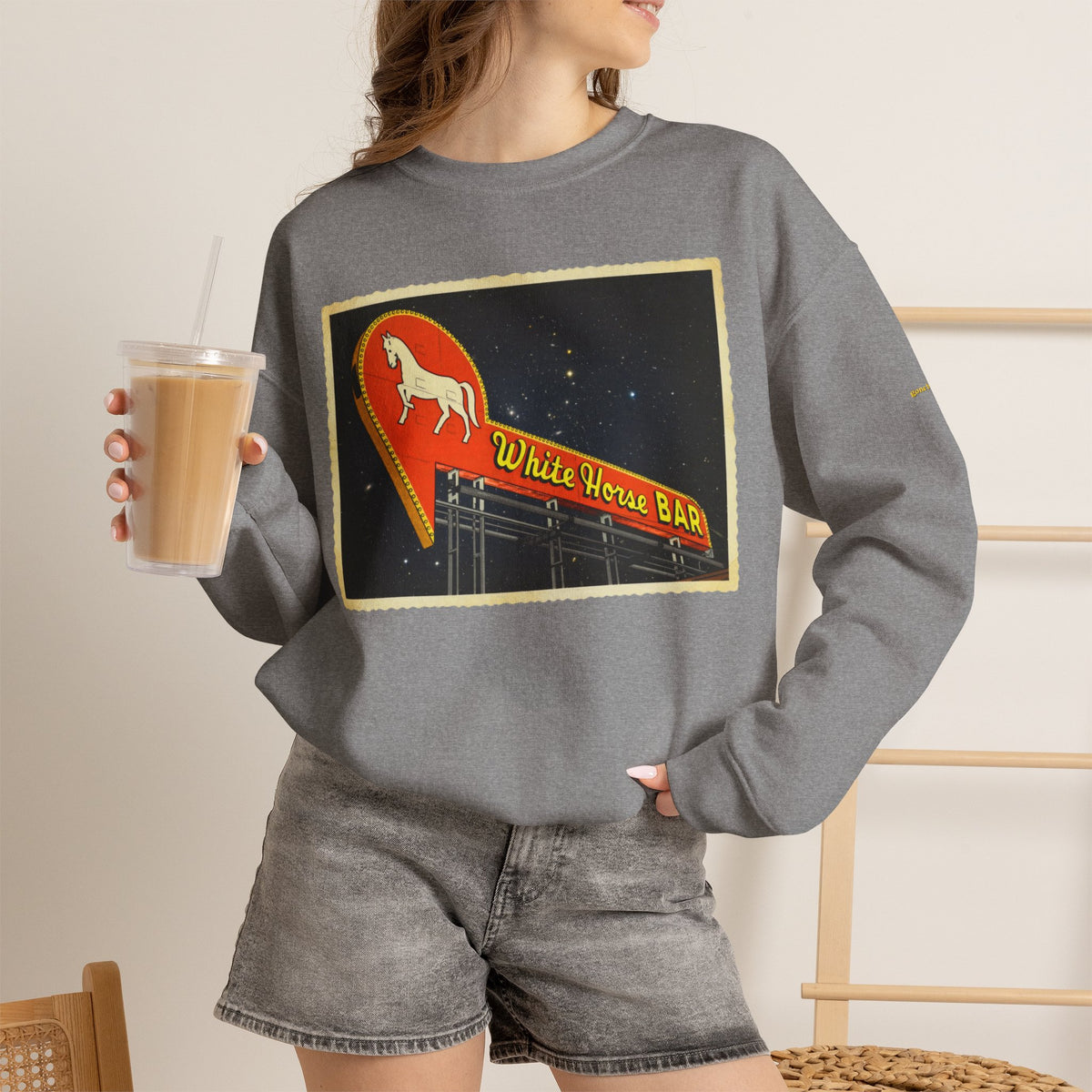 White Horse Bar sign | Native303 Sweatshirt