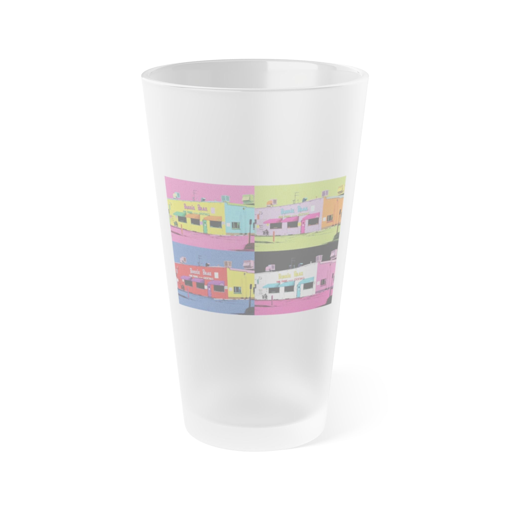 BONNIE BRAE COLLAGE | Frosted Pint Glass 16oz