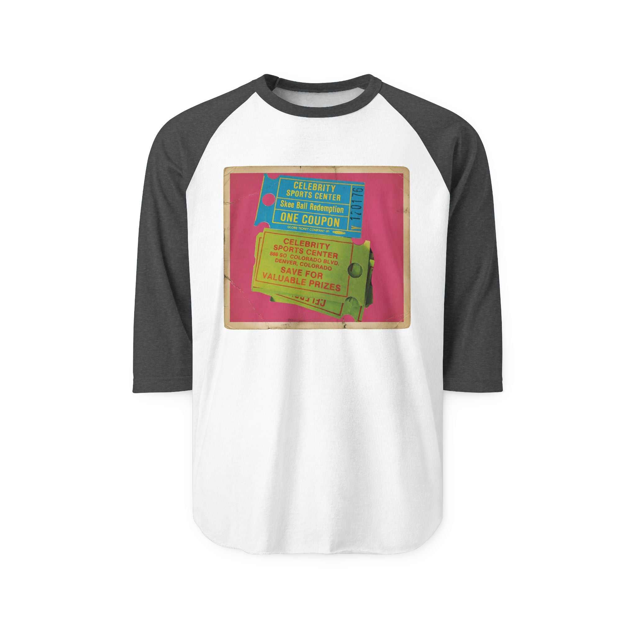 Celebrity Skee-ball tickets | Retro Baseball Tee