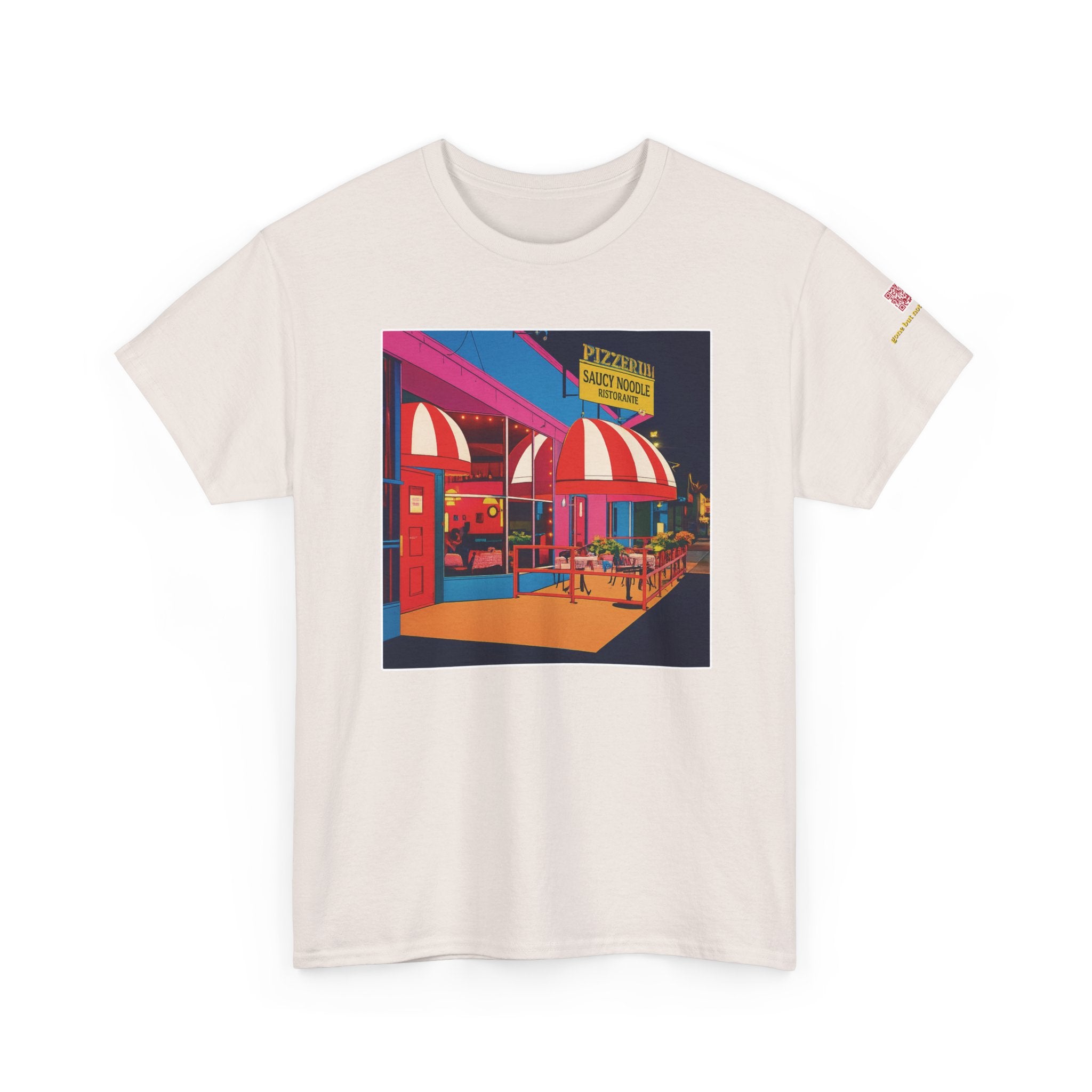 The Saucy Noodle pop art comic style - vintage Denver gear