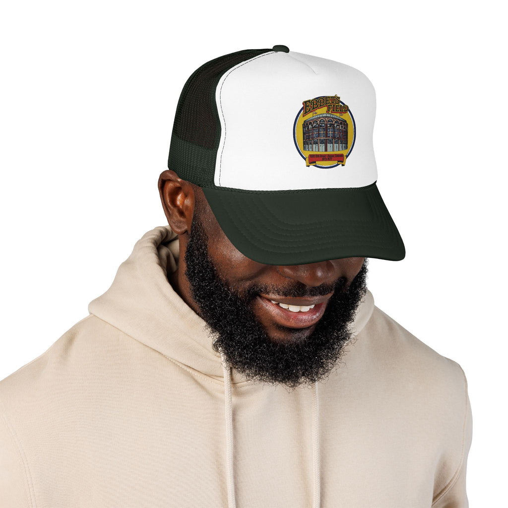 Ebbet's Field Trucker Hat — Vintage Sailboat Foam Cap