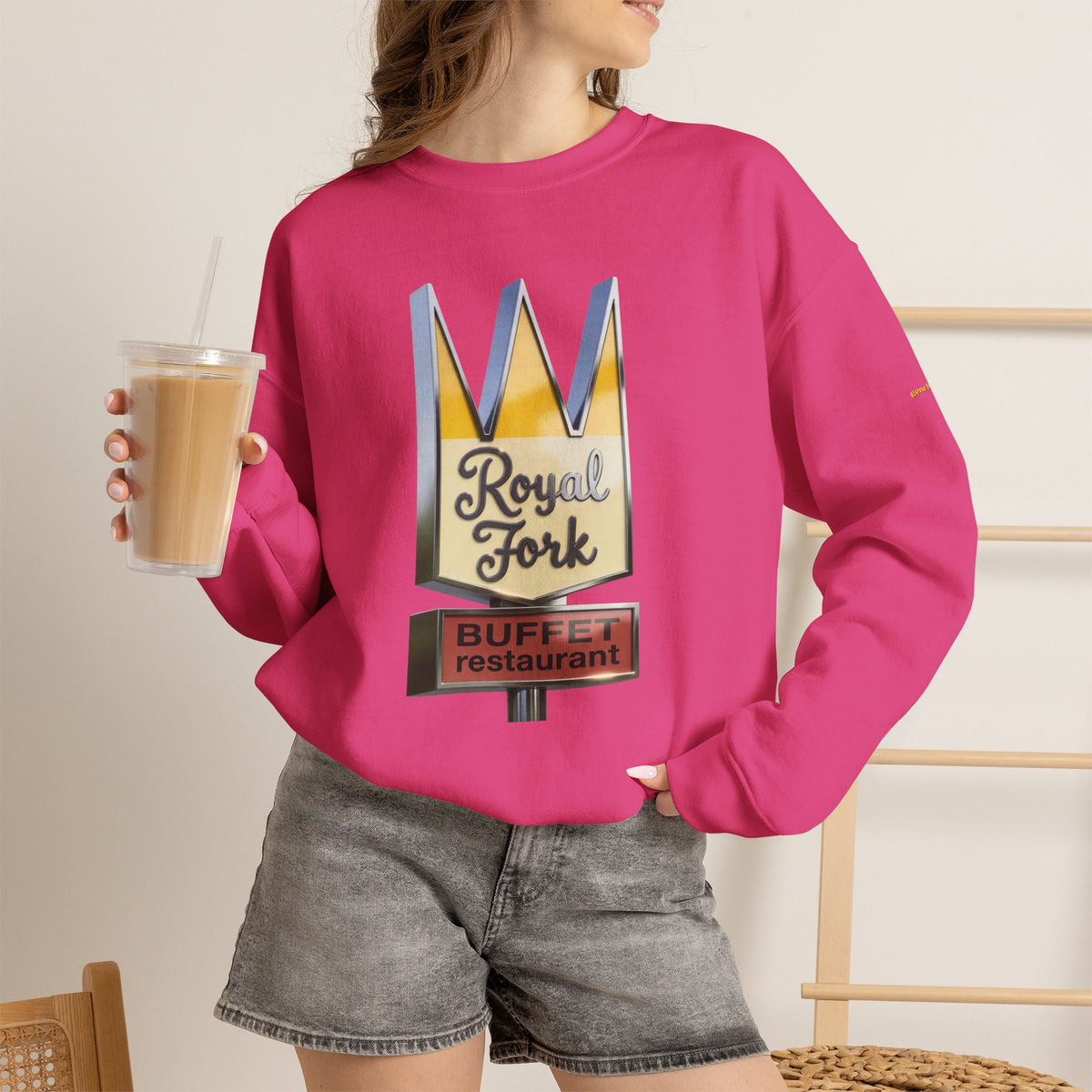 Royal Fork restaurant hi resolution digital style  | Native303 Sweatshirt