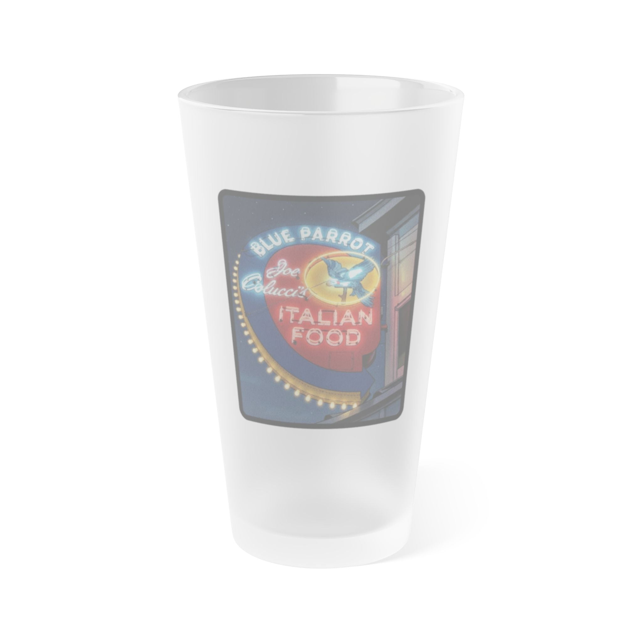 Blue Parrot - Louisville  - Frosted Pint Glass 16oz