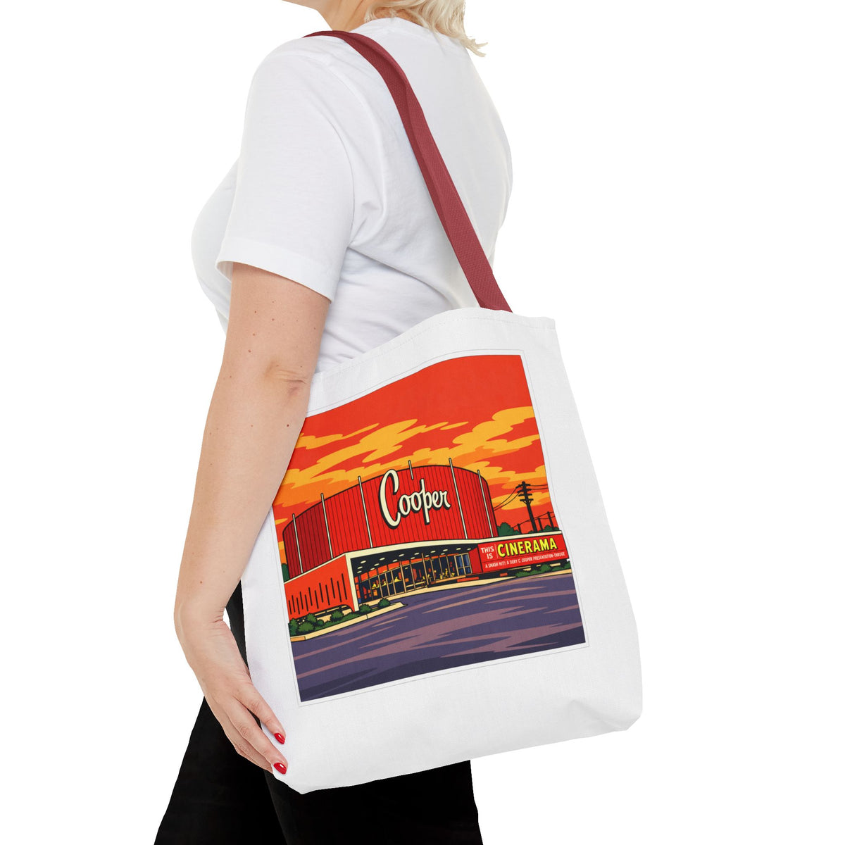 Cooper Theater (comic pop style) Tote