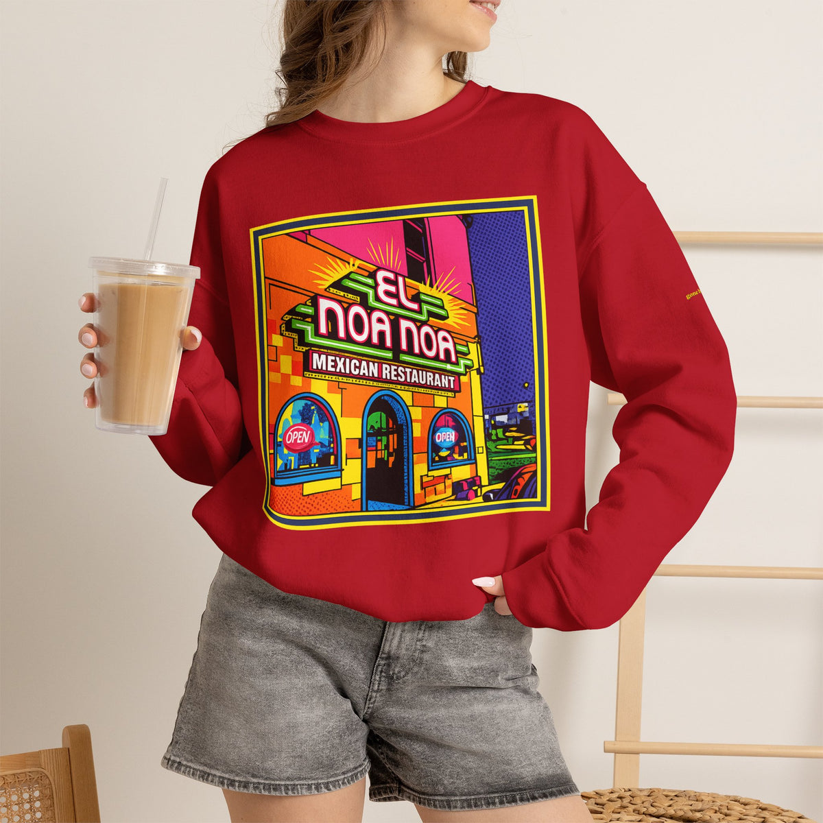 El Noa Noa Mexican restaurant (neon) | Native303 Sweatshirt