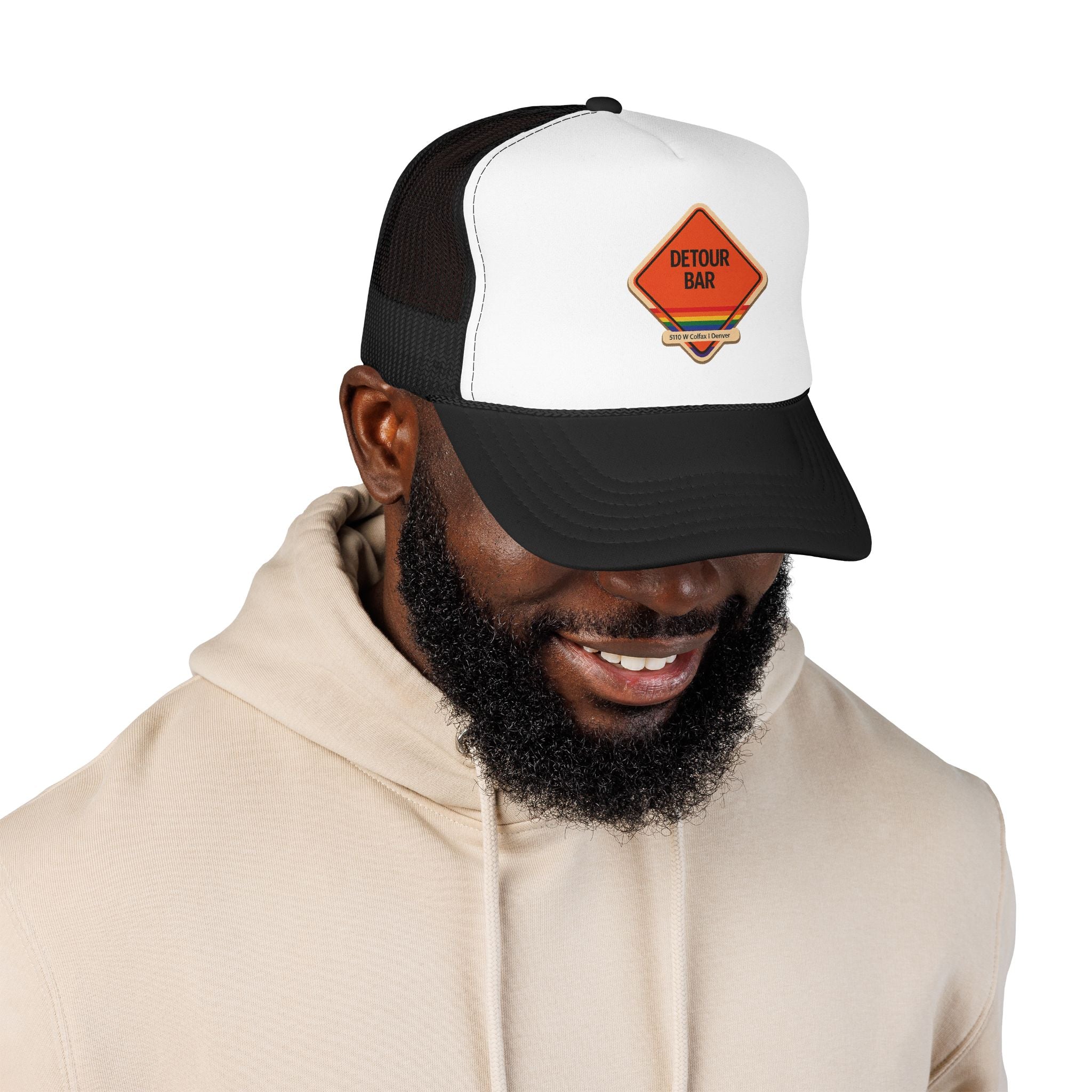 Detour Bar Trucker Hat — Vintage Sailboat Foam Cap