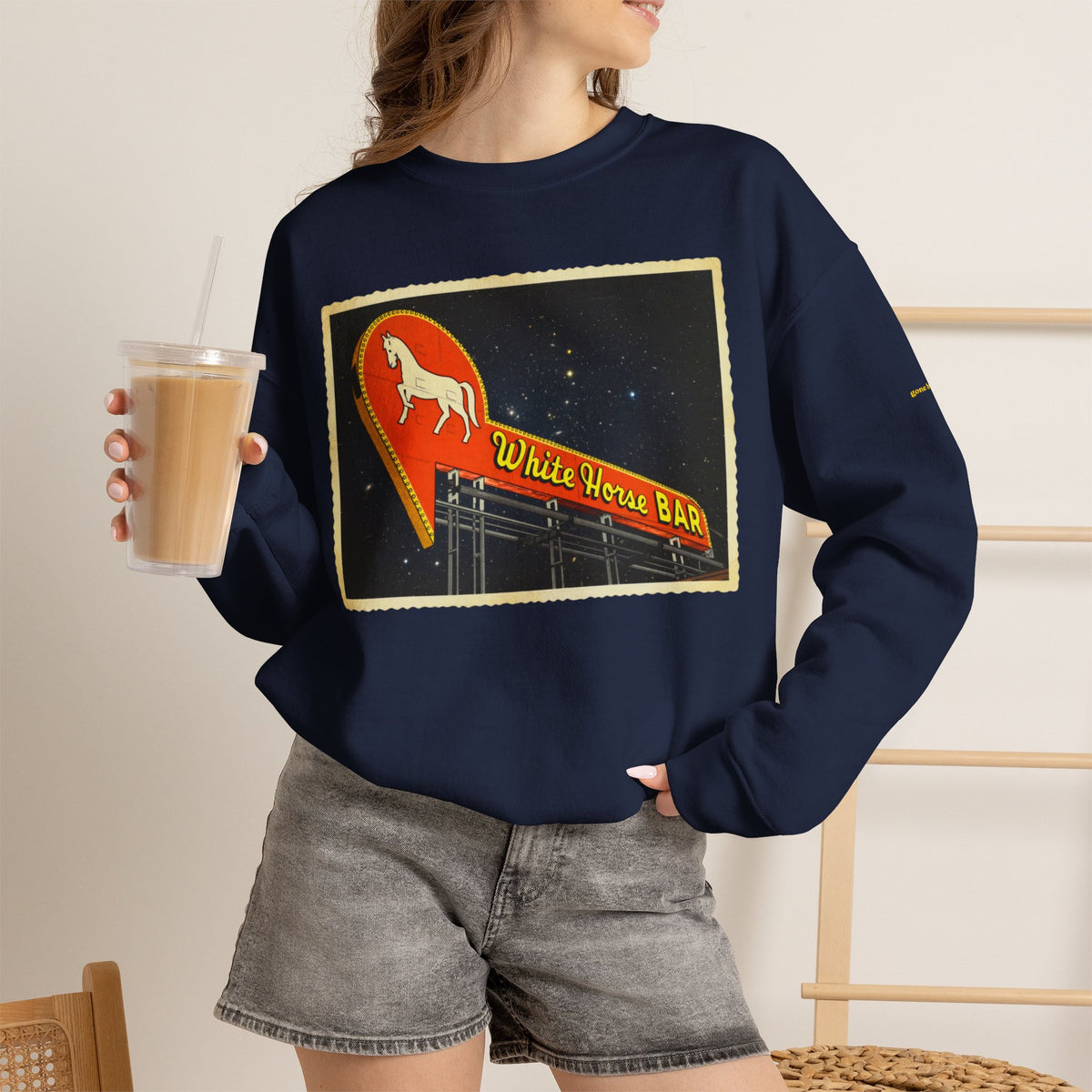 White Horse Bar sign | Native303 Sweatshirt