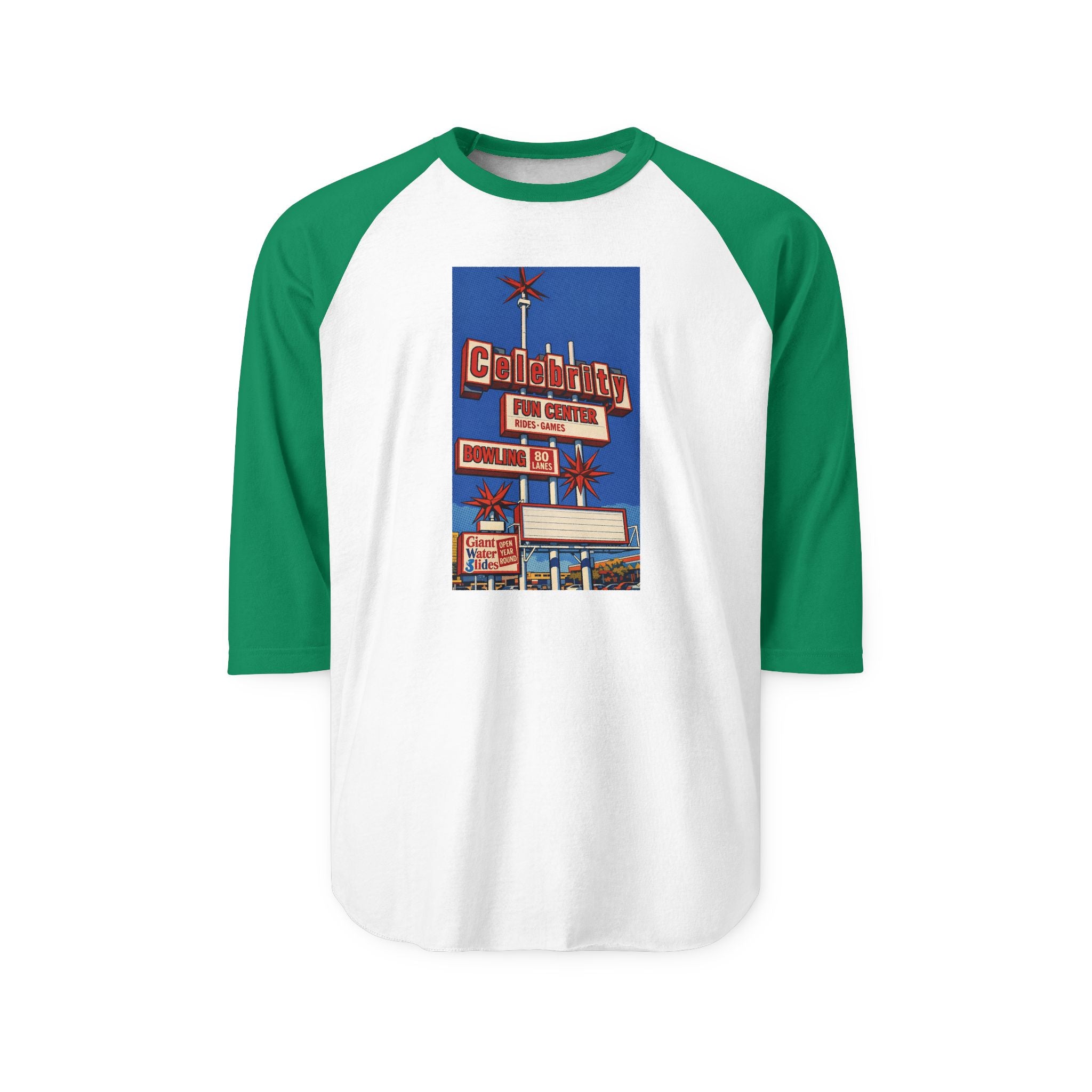 CELEBRITY FUN CENTER | Retro Baseball Tee