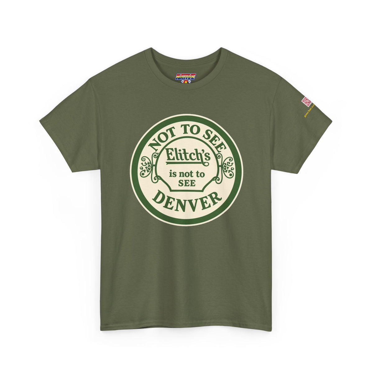 Elitch Gardens GREEN - vintage Denver gear