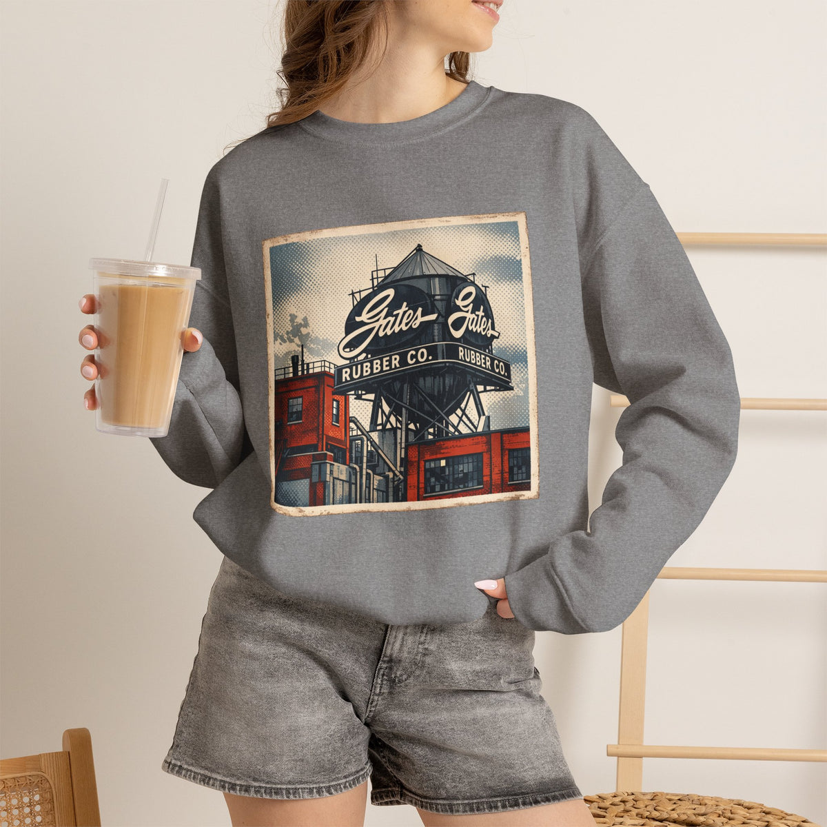 Gate's Rubber Company water tower | Native303 Sweatshirt