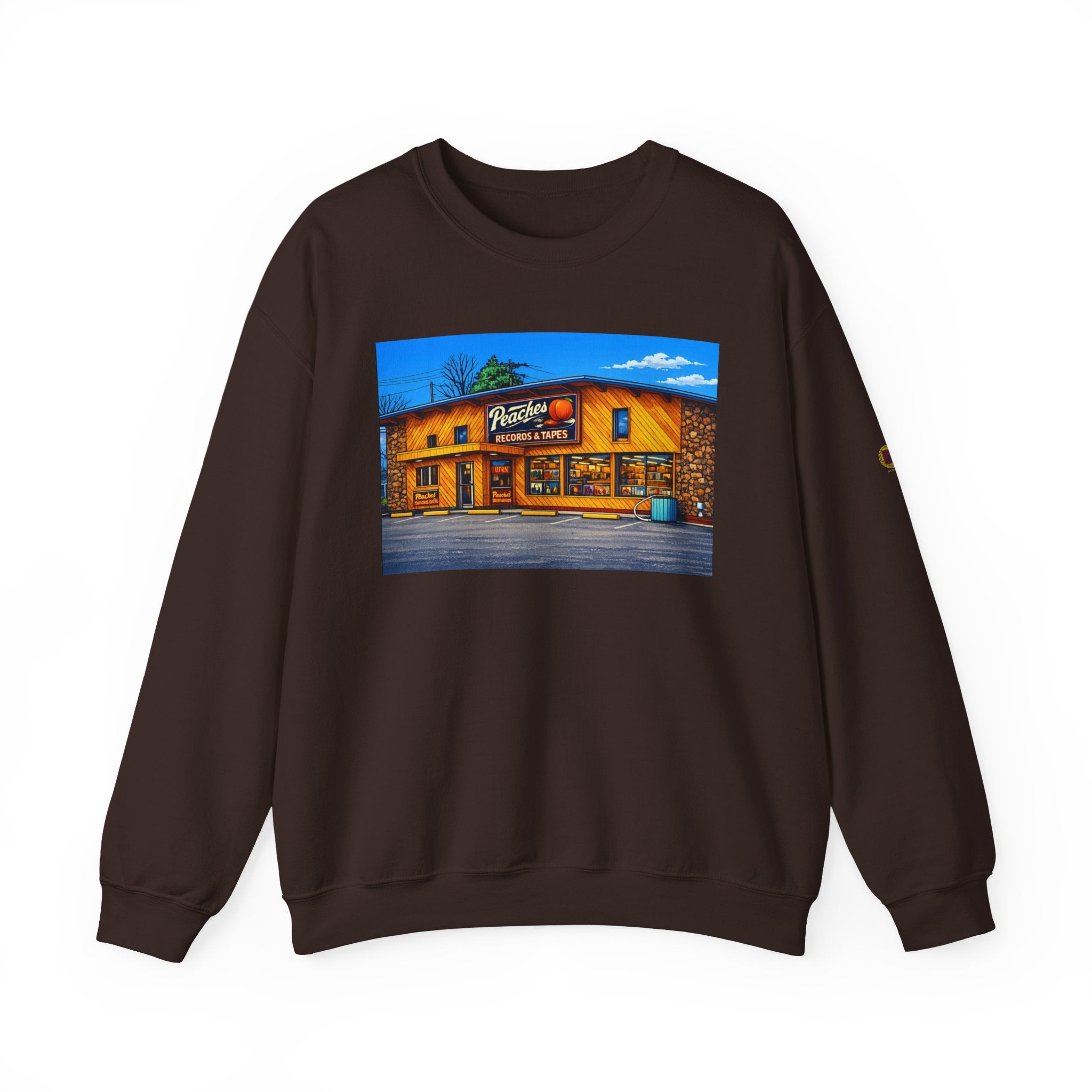 Peaches Records and Tapes (comic style)| Native303 Sweatshirt