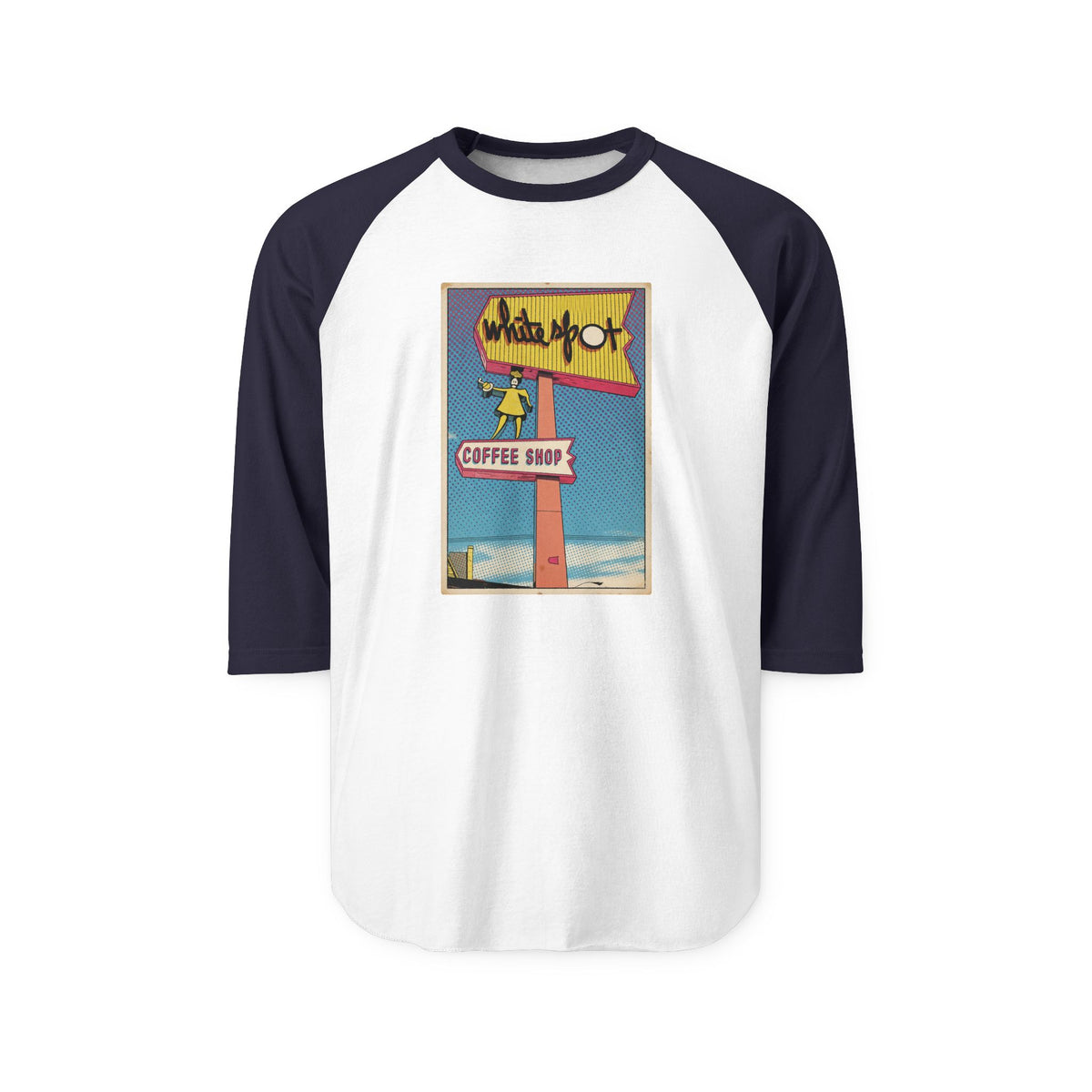 WHITE SPOT SIGN | Retro Baseball Tee