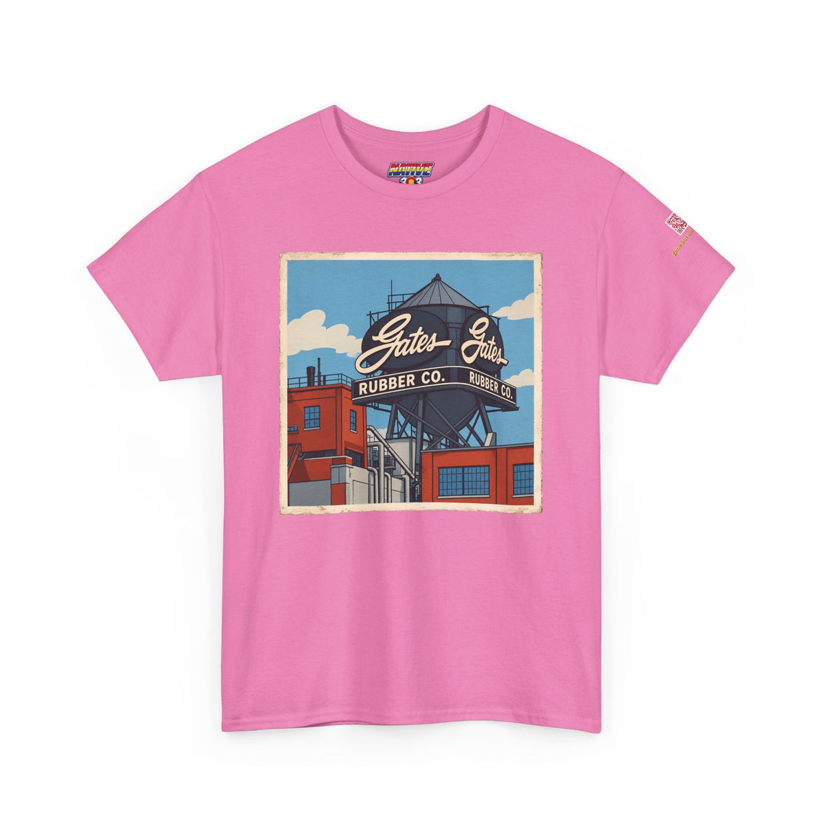 Gates water tower - cartoon style - vintage Denver gear