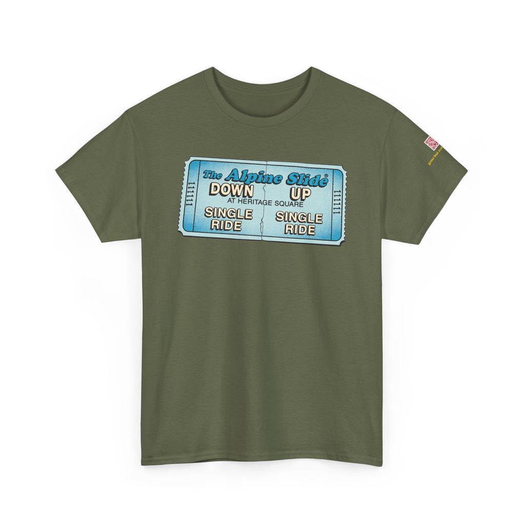 Alpine Slide comic style design- vintage Denver gear