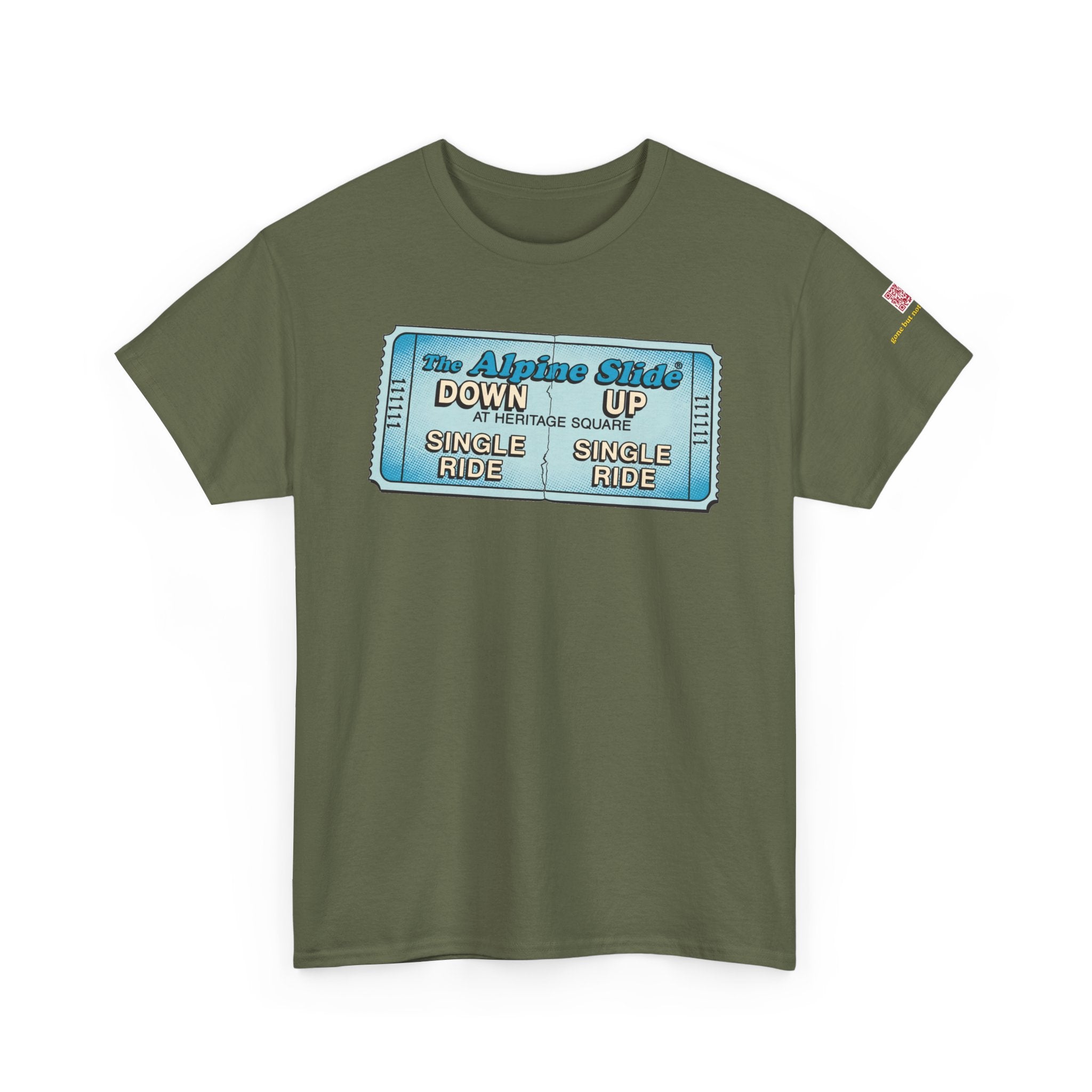 Alpine Slide comic style design- vintage Denver gear
