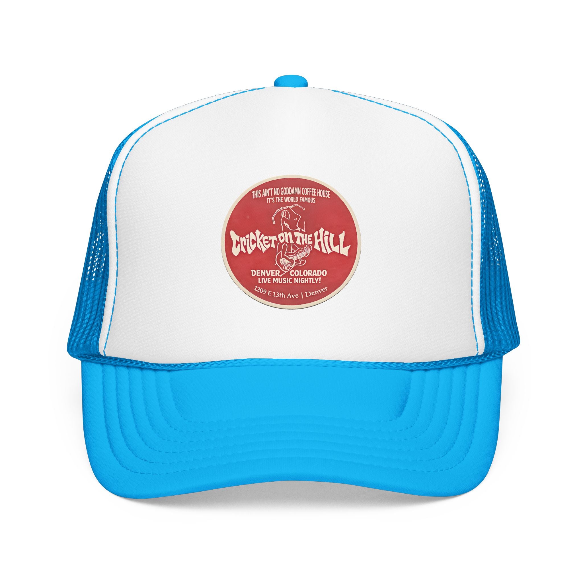 Cricket on the Hill Trucker Hat — Vintage Sailboat Foam Cap