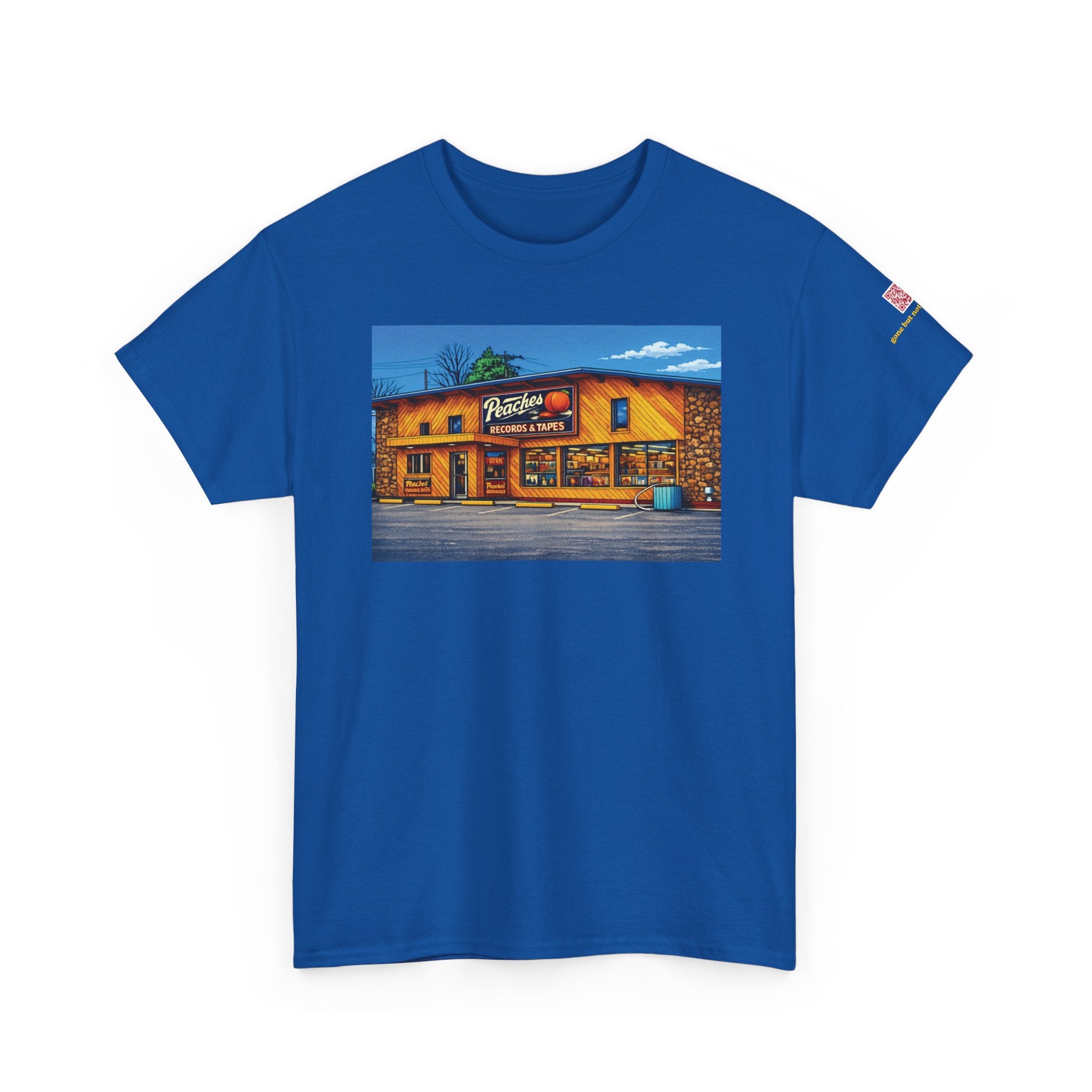 Peaches Records and Tapes (comic style) - vintage Denver gear