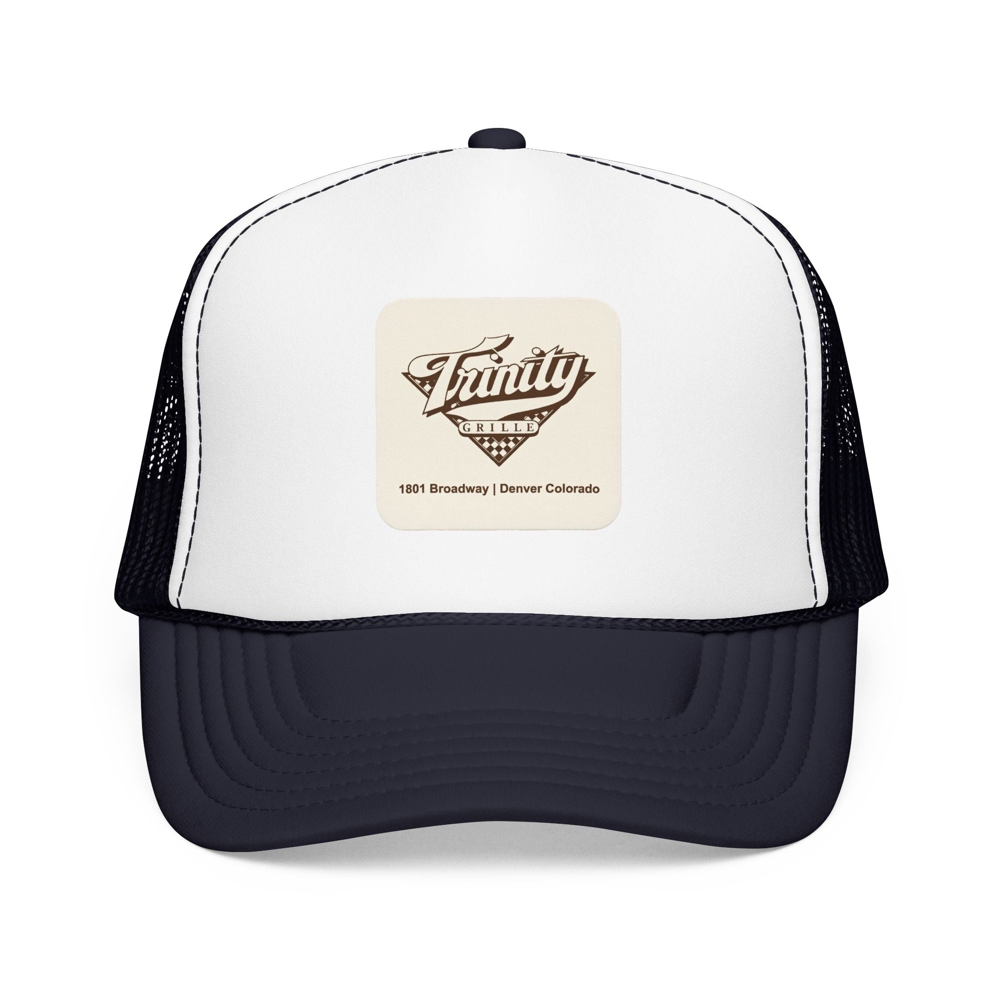 Trinity Grille Trucker Hat — Vintage Sailboat Foam Cap