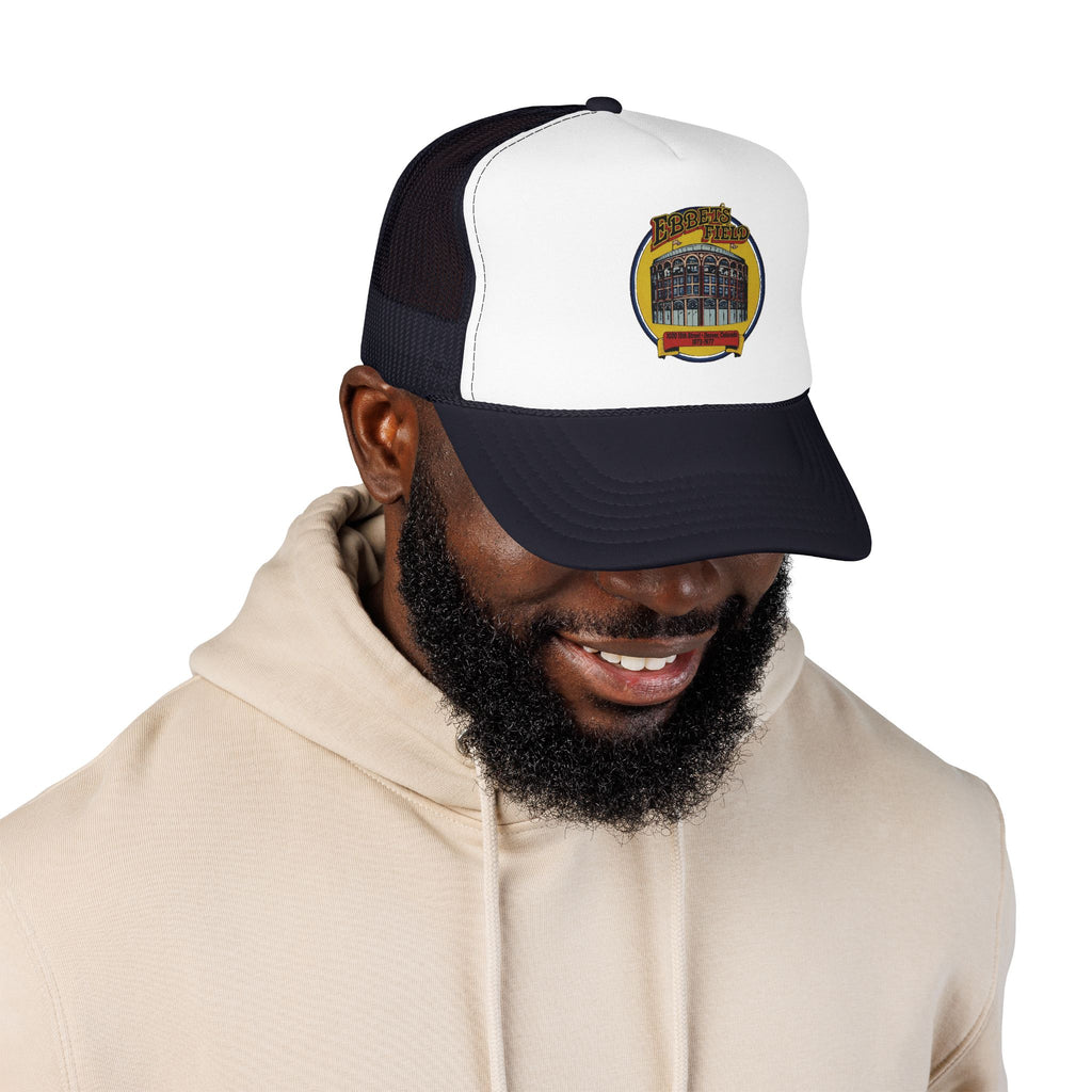 Ebbet's Field Trucker Hat — Vintage Sailboat Foam Cap