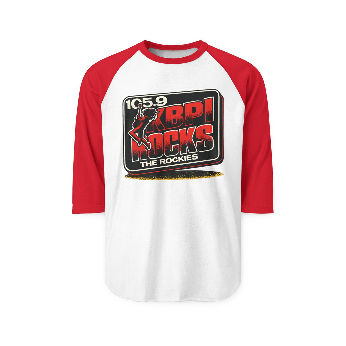 105.9 KBPI ROCKS THE ROCKIES | Retro Baseball Tee