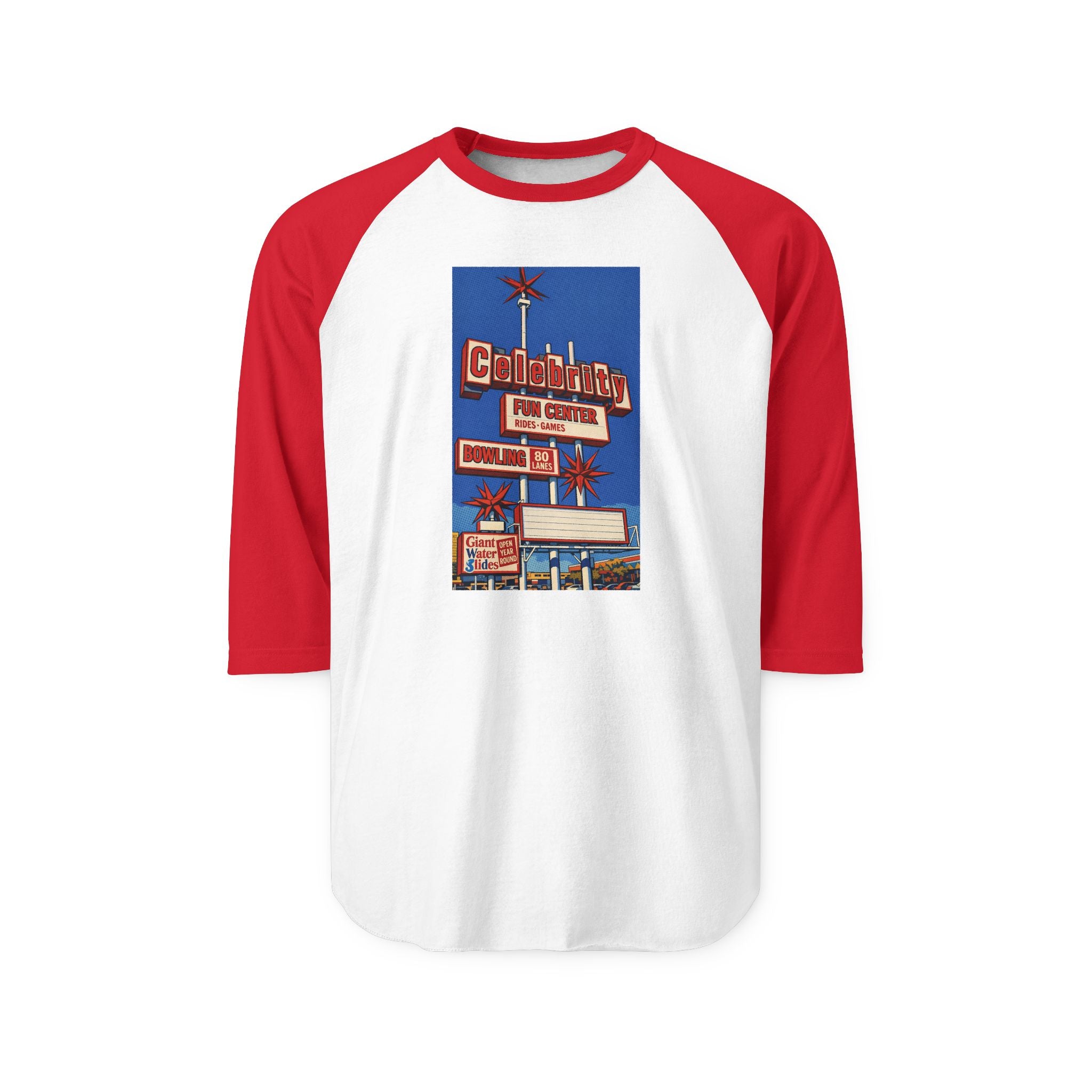 CELEBRITY FUN CENTER | Retro Baseball Tee