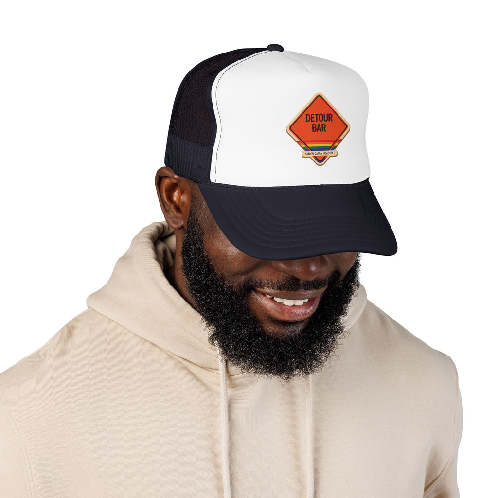 Detour Bar Trucker Hat — Vintage Sailboat Foam Cap